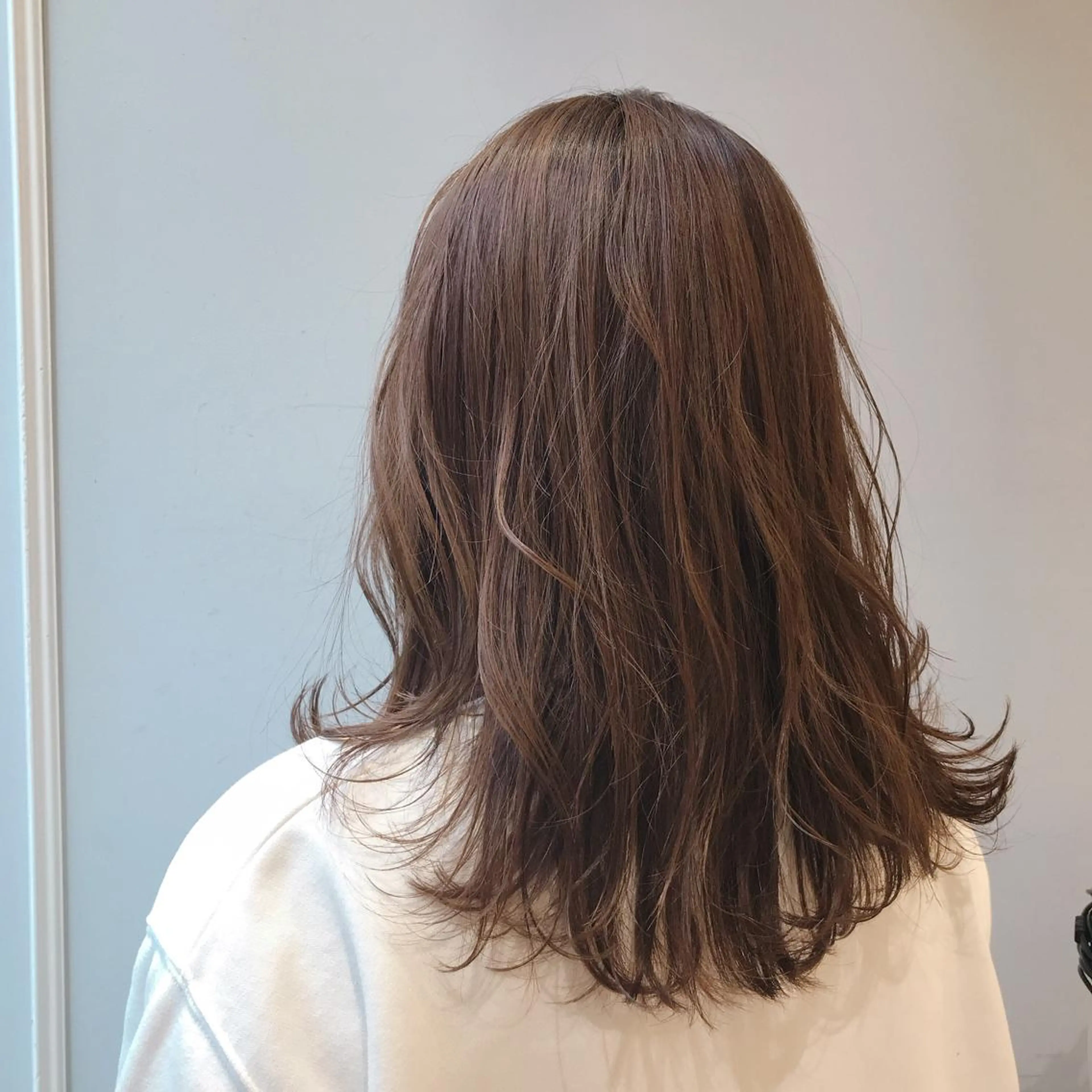 セミロング カラー ベージュカラー 大人可愛いHair ❤︎Ayakoのヘアスタイル
