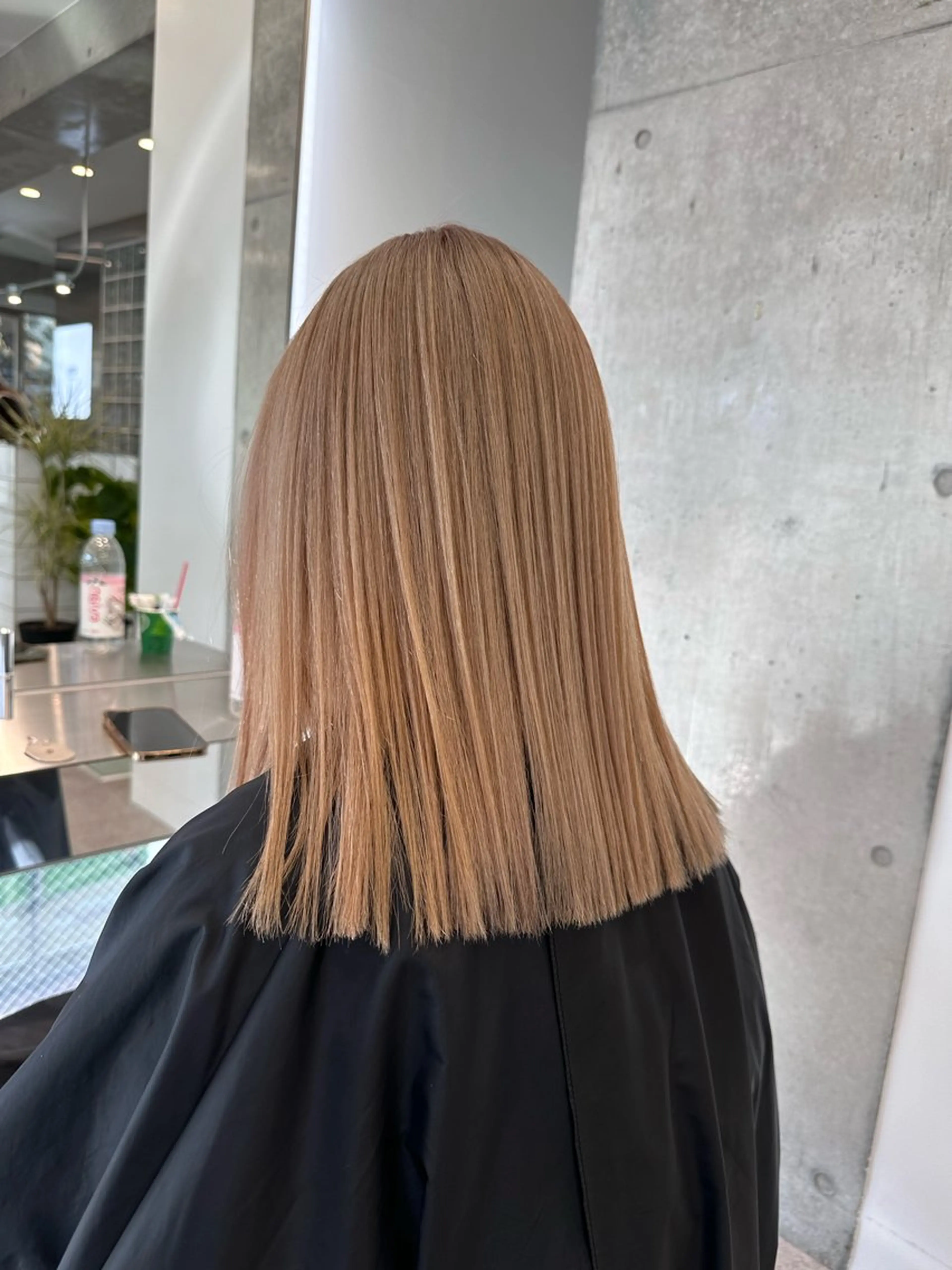 ミディアム ミルクティーベージュ /三村克彦のヘアスタイル