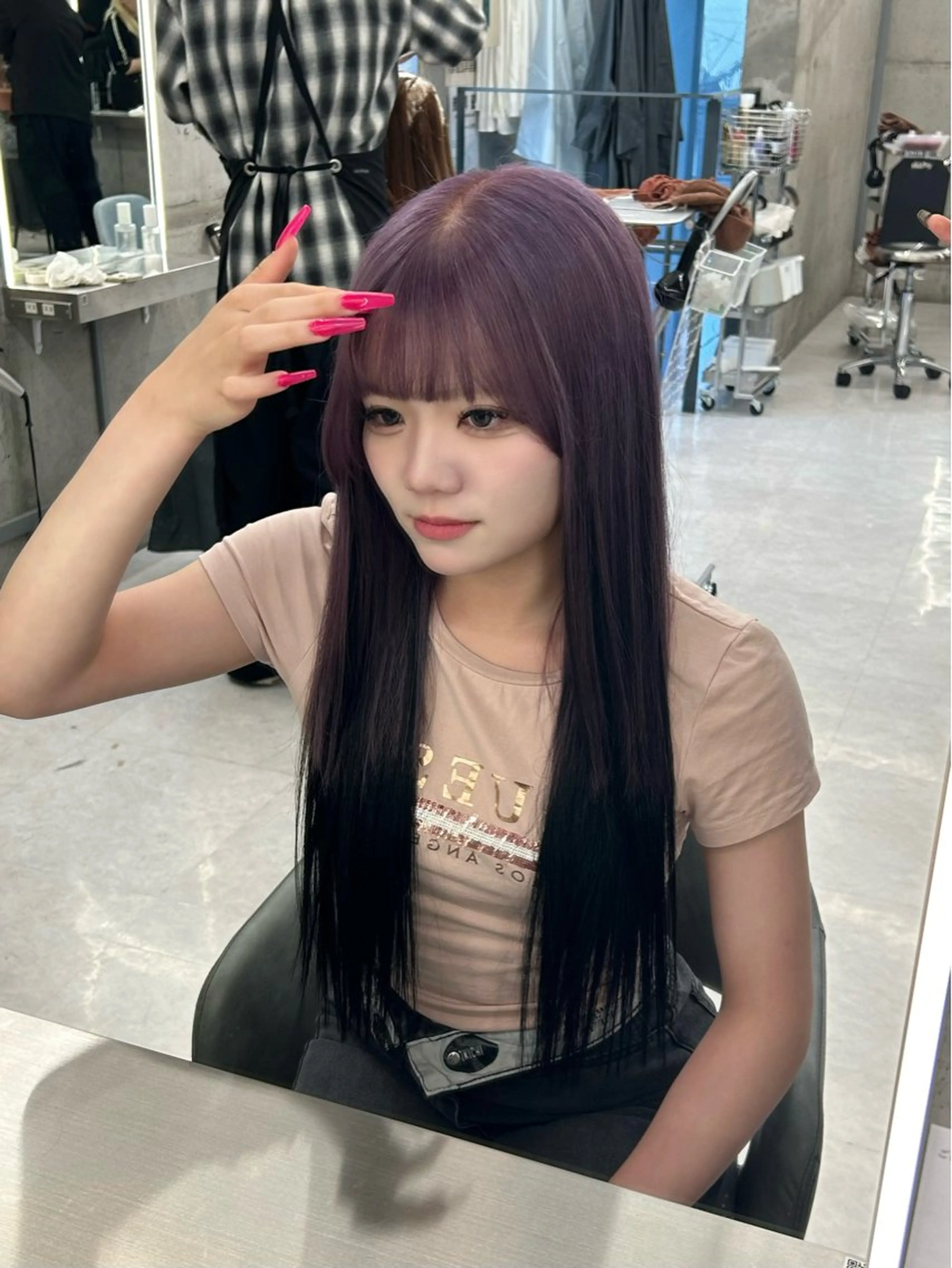 ロング カラー ヘアカラー カラー/エクステ 🤍ルナのヘアスタイル