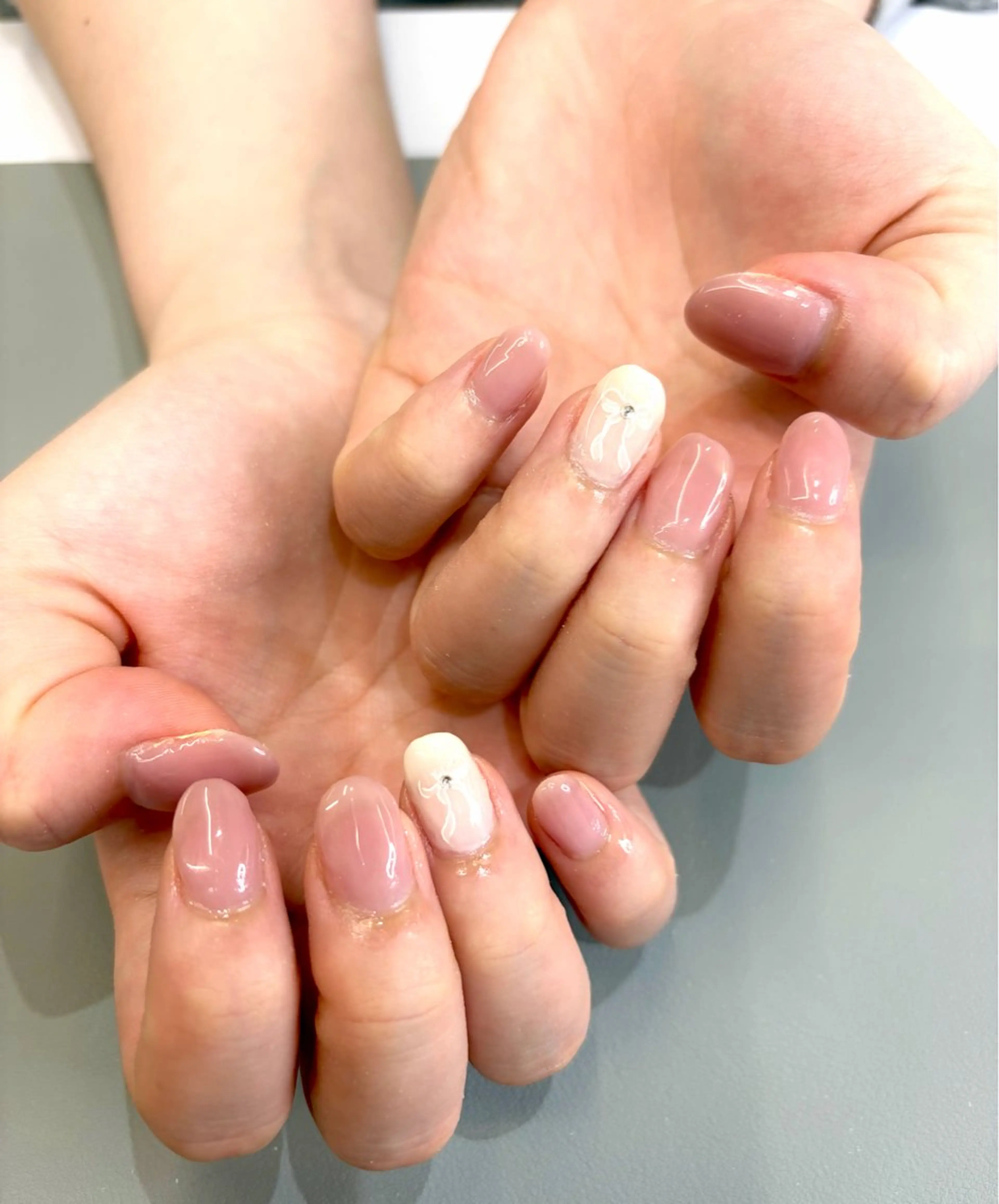 ネイル アートネイル リボン 【aca】 YUKIのネイルデザイン