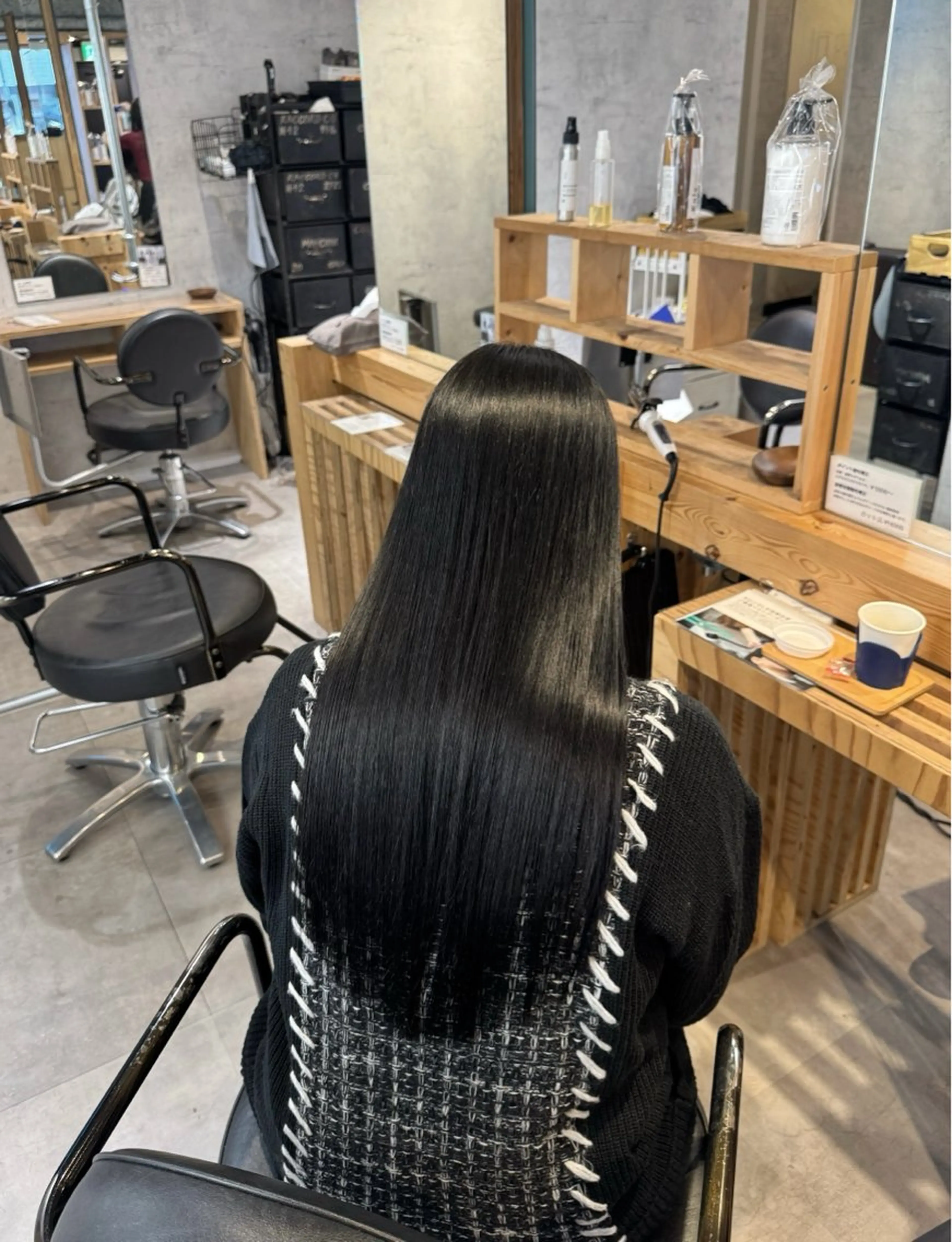 ロング パーマ 縮毛矯正 Sia中野新橋 ﾕﾘ🐈‍⬛🎀のヘアスタイル