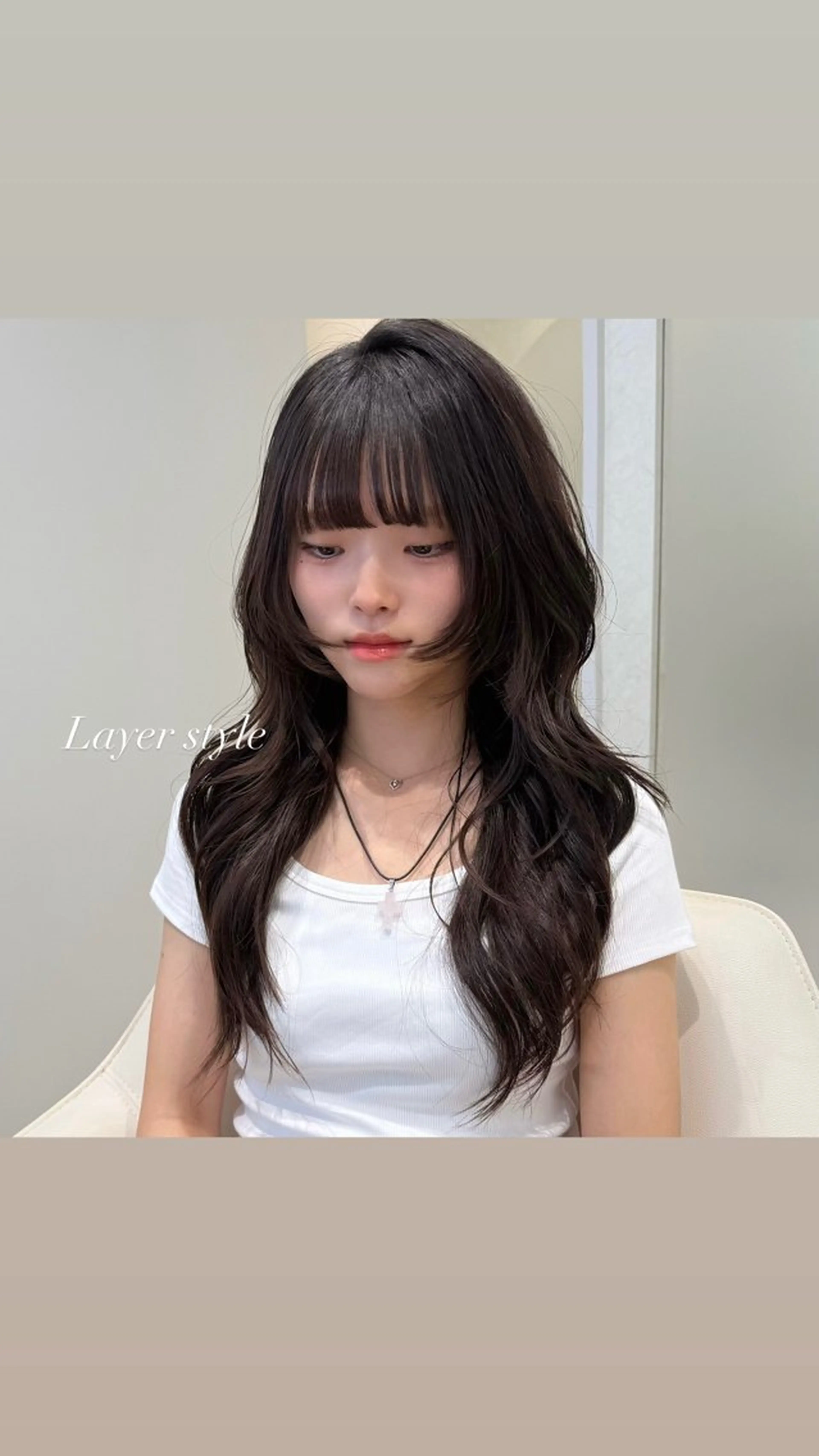 ロング 韓国𝐻𝑎𝑖𝑟 🇰🇷🖤ハラのヘアスタイル