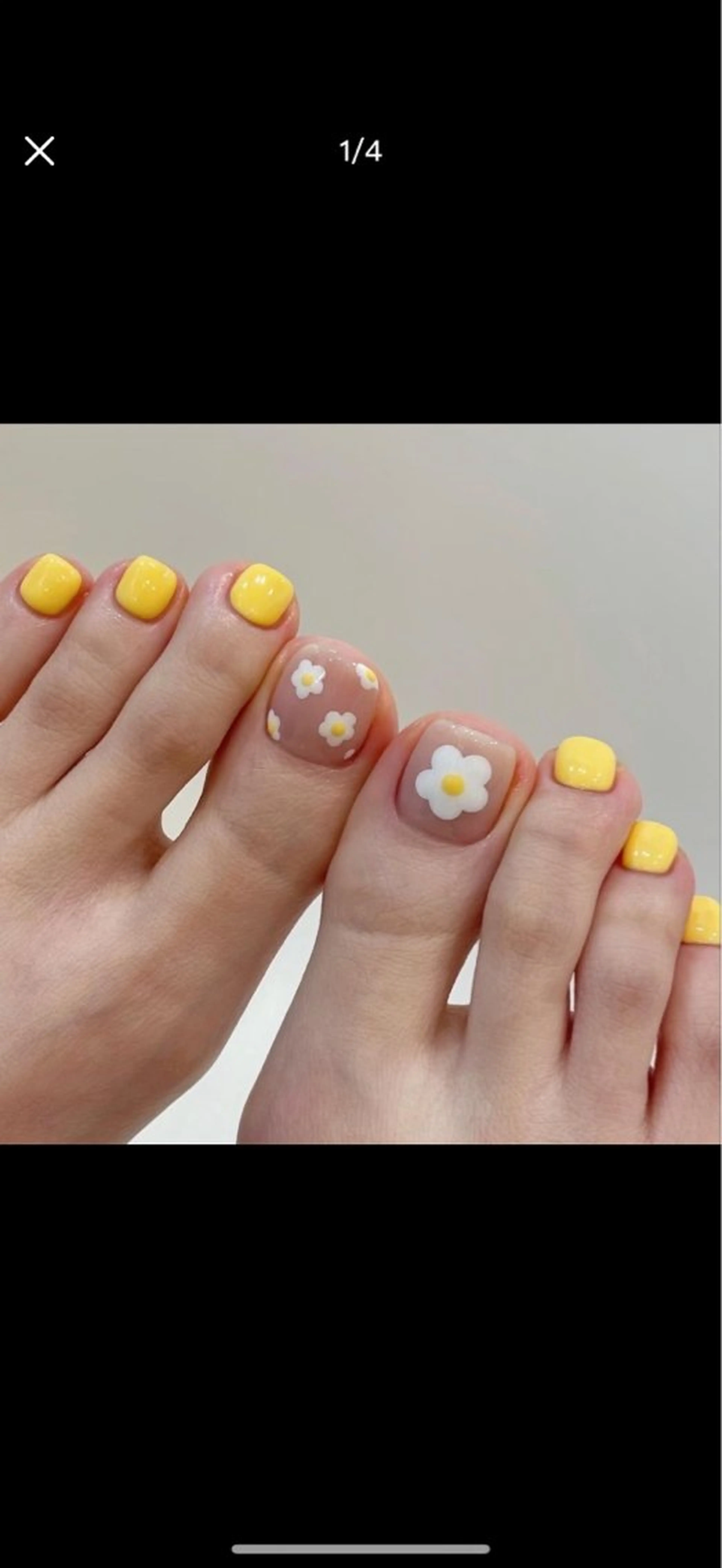 『Foot』持ち込み親指2本アート¥6500の写真