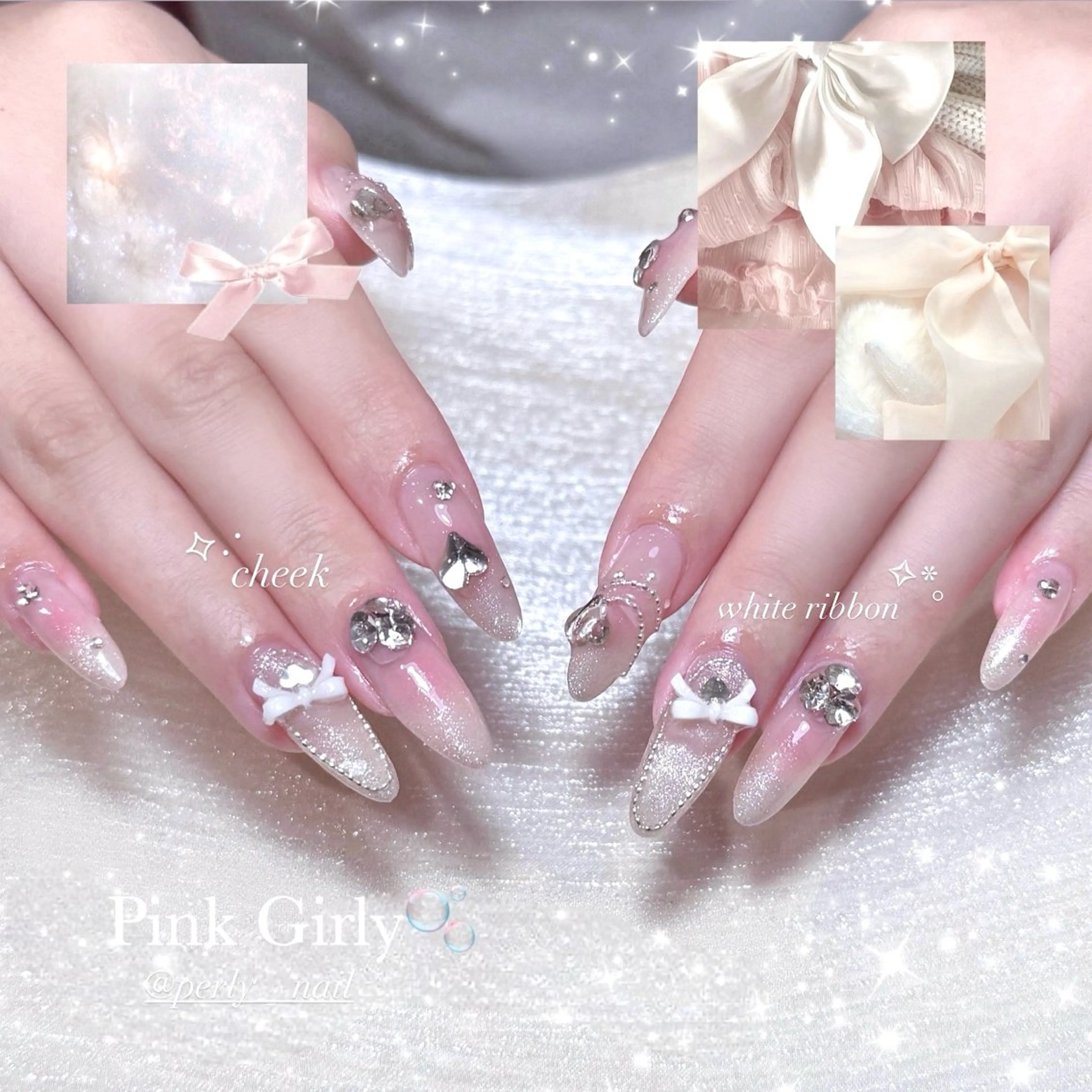 ネイル 🎀mahiro🎀 #ガーリーのネイルデザイン