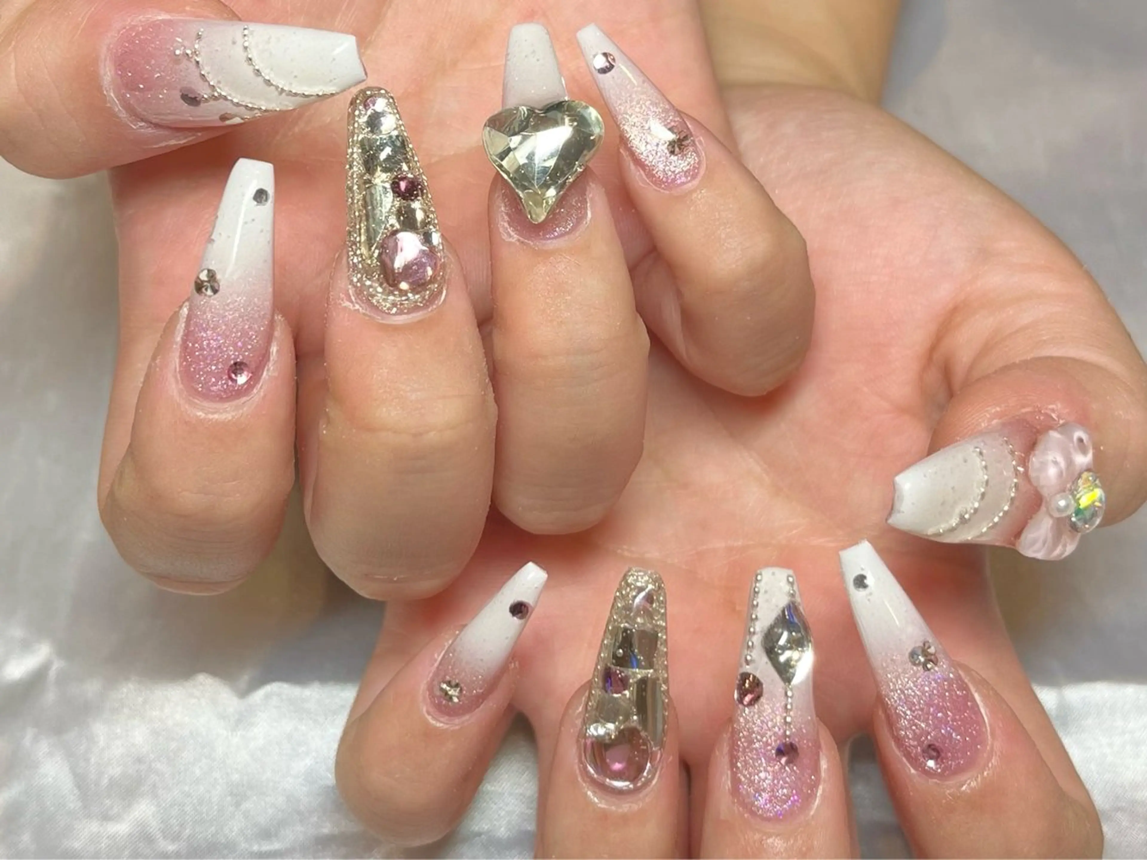 ロング 奥山joieange 心斎橋店のネイルデザイン