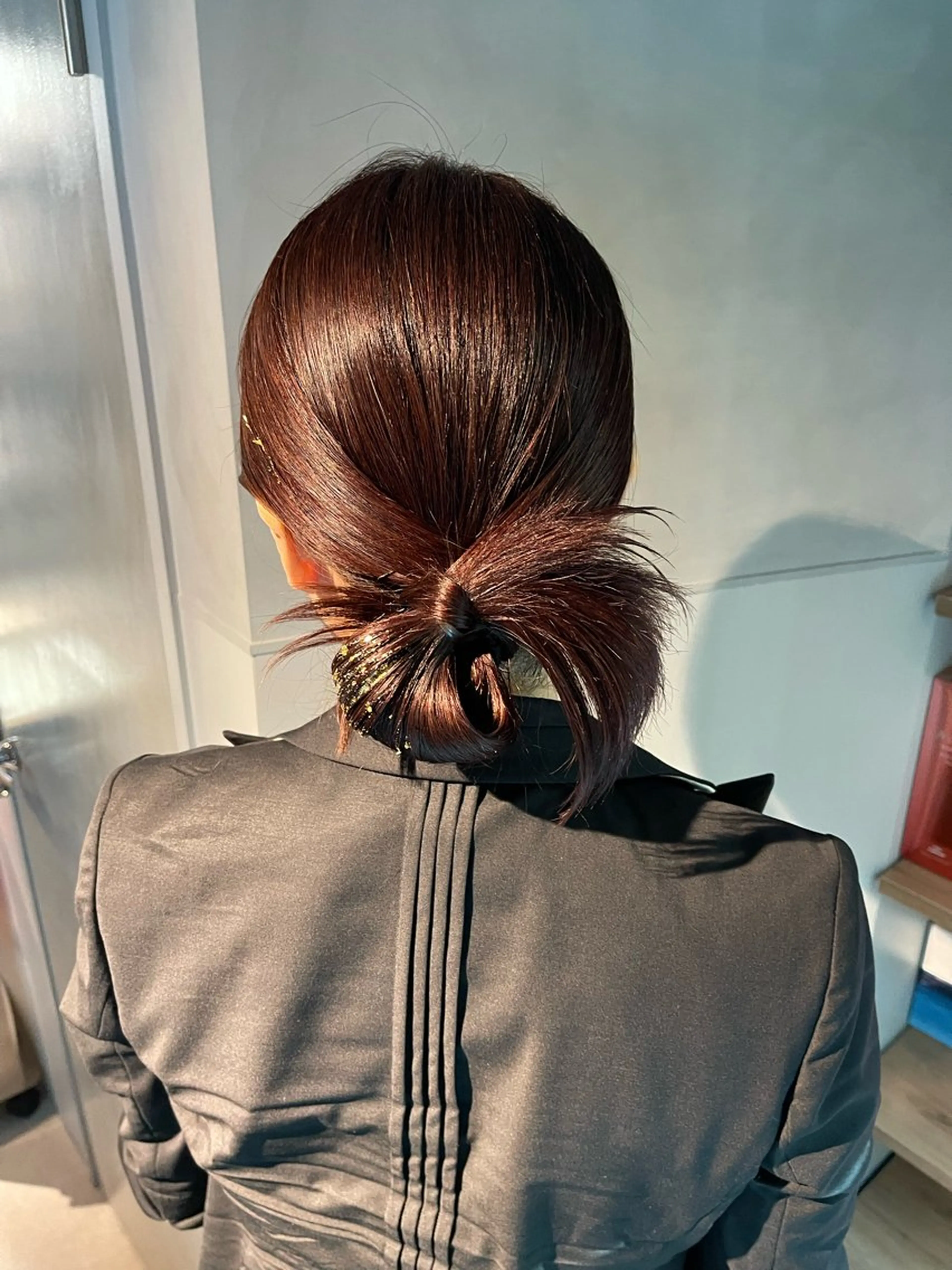 ヘアアレンジ ポニーテール 結婚式・ブライダル 卒業式のヘアスタイル ヘアセット charm《銀座》 ヘアセット/縮毛矯正のヘアスタイル