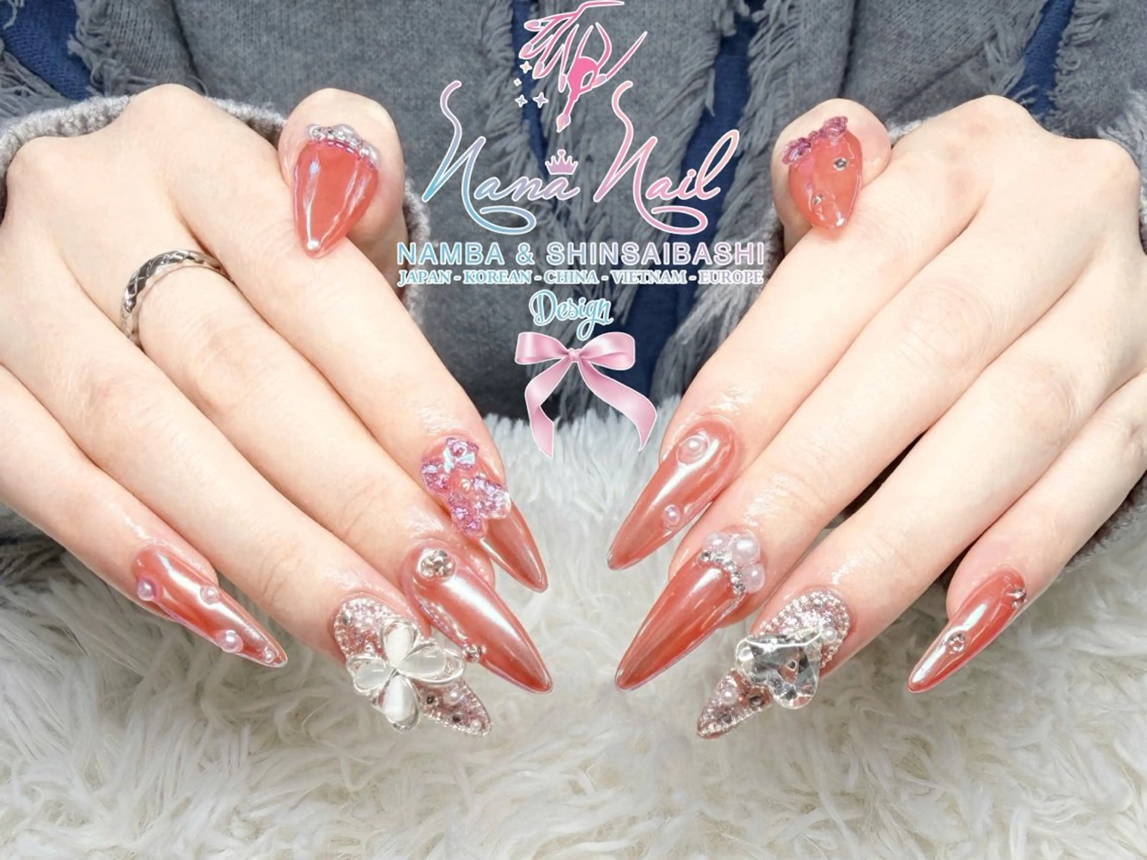 ネイル フットネイル ジェルネイル 持ち込み ネイルチップ ハンドネイル リナネイル 長堀橋店／東心斎橋店のネイルデザイン