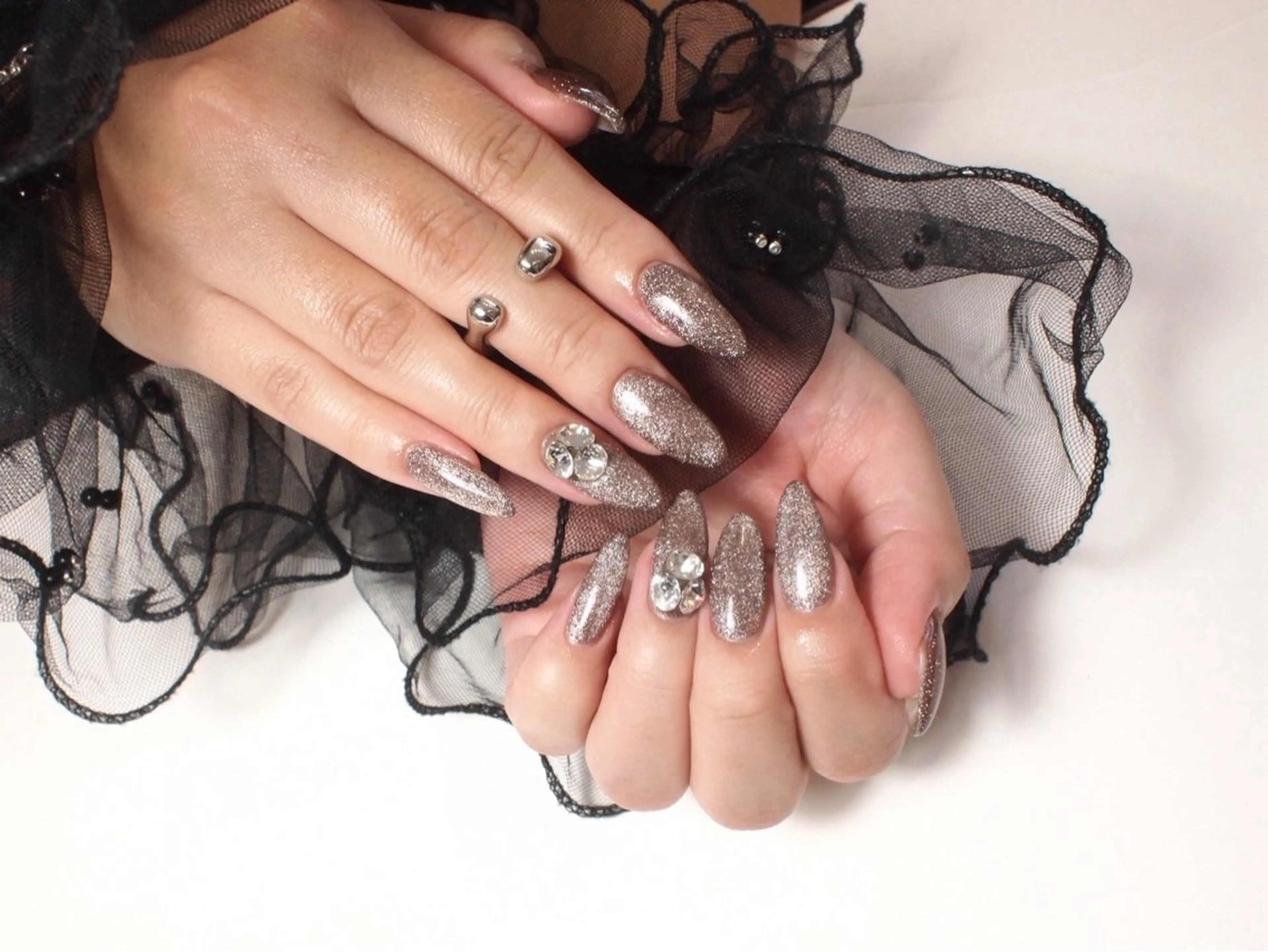 ネイル マグネットネイル マグネットワンカラー ワンカラーネイル ハンドネイル ORGAN makiのネイルデザイン