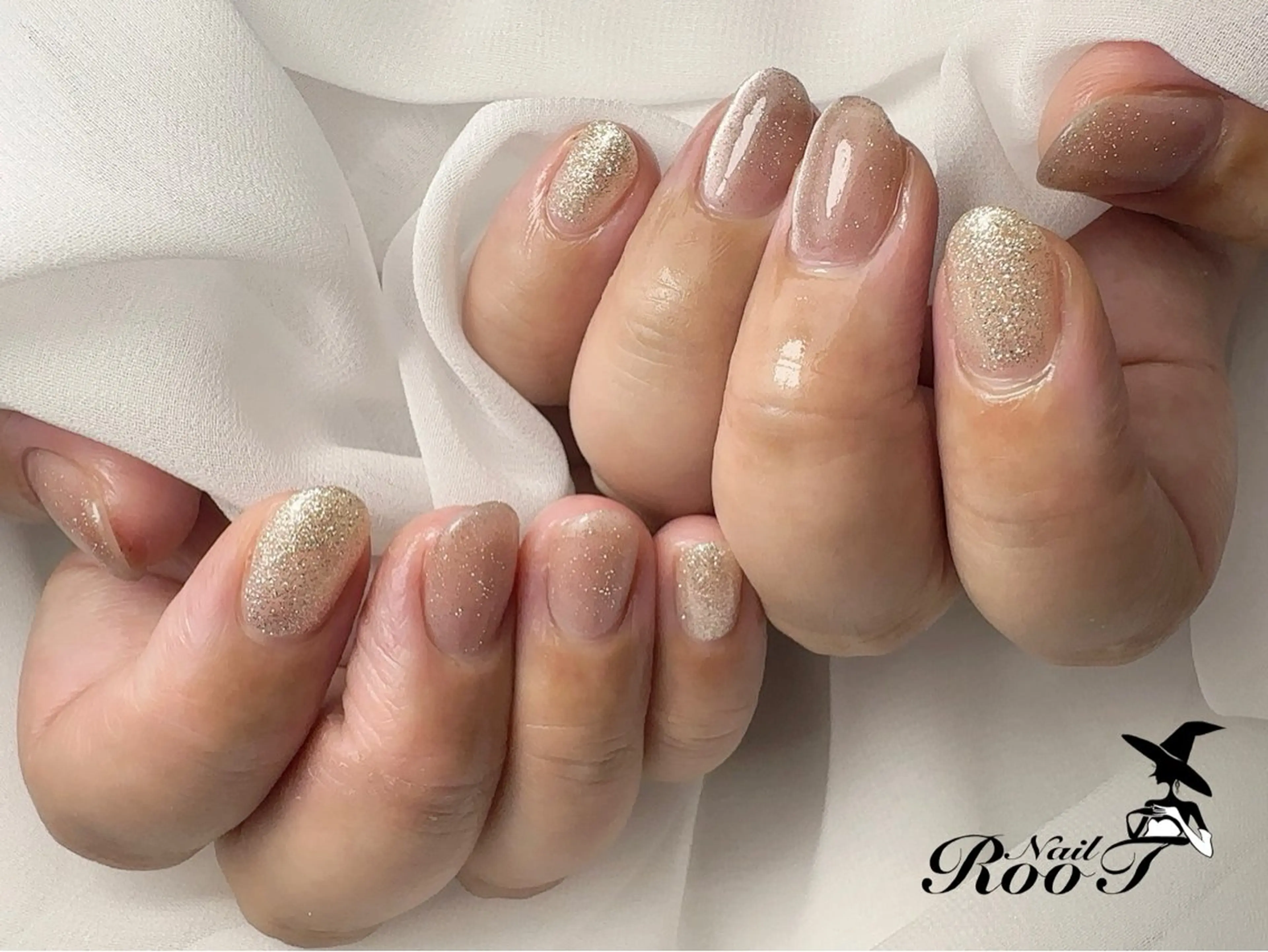 ネイル ラメ(グリッター) マグネットネイル ハンドネイル RooT Nailのネイルデザイン