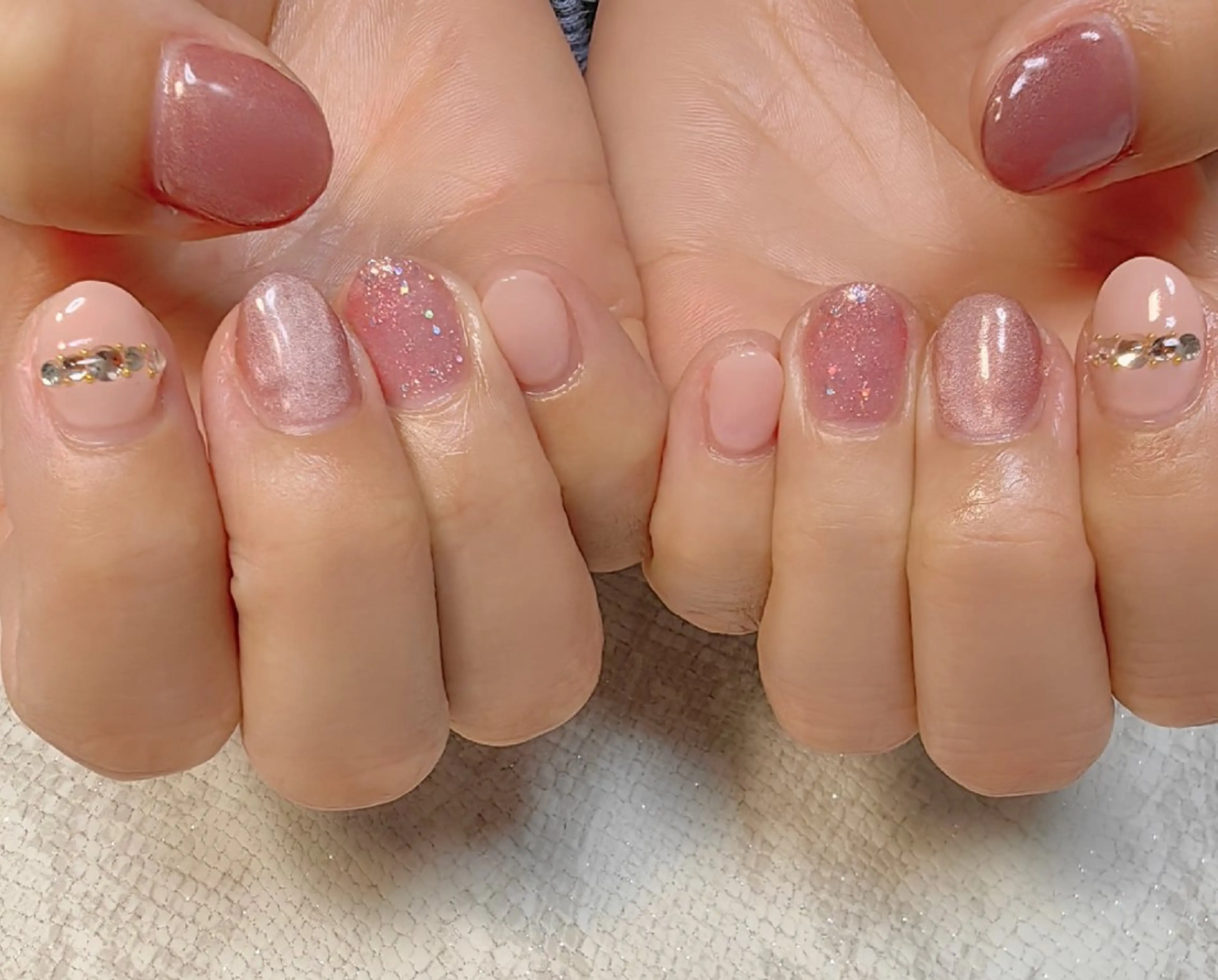 ネイル ピンク ハンドネイル reve あやののネイルデザイン