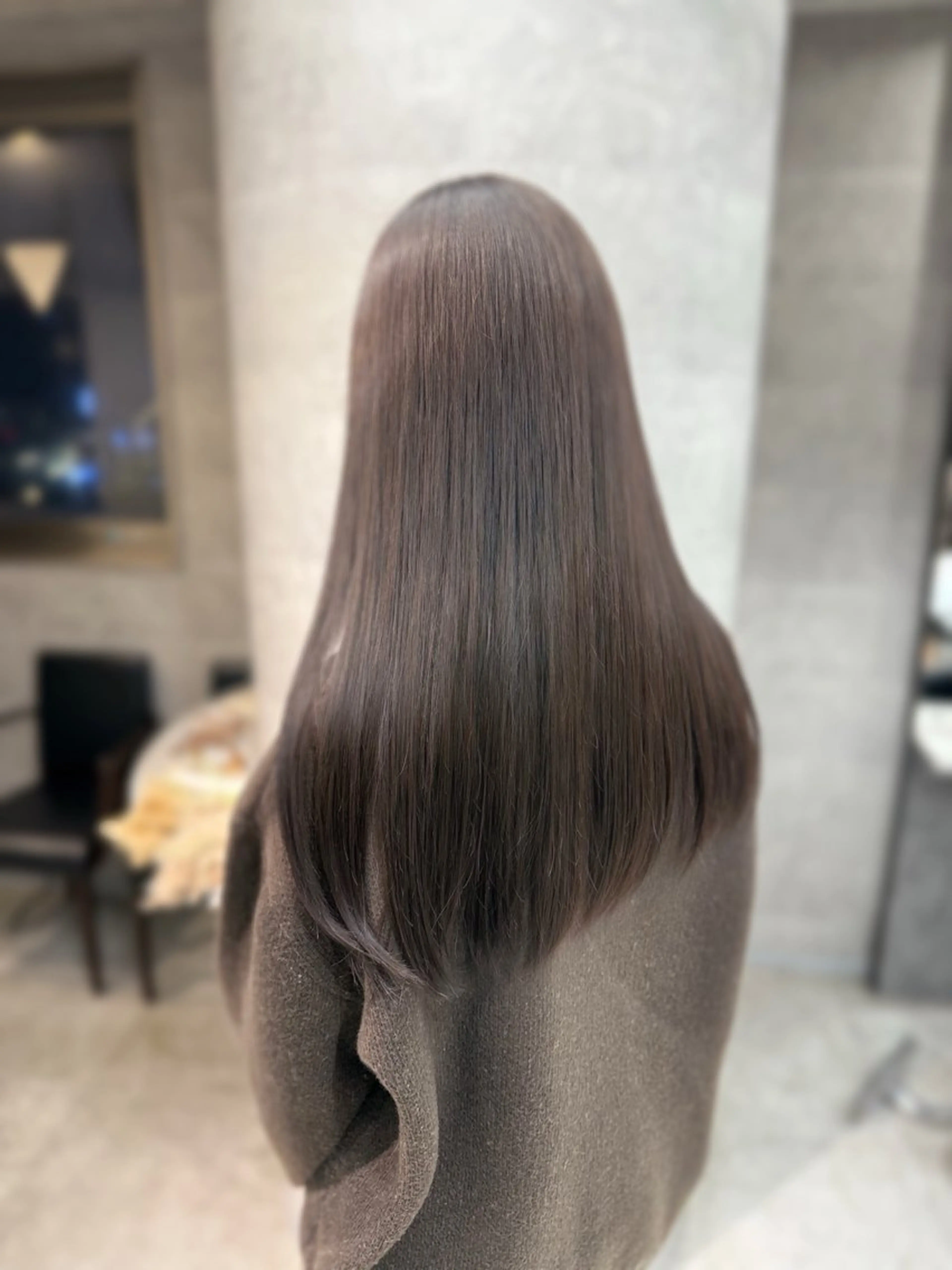 ロング くびれヘア 顔周りカット 髪質改善 韓国風ヘア レイヤーカット カット ヘアカラー トリートメント lana hair 新宿/髪質改善/韓国のヘアスタイル