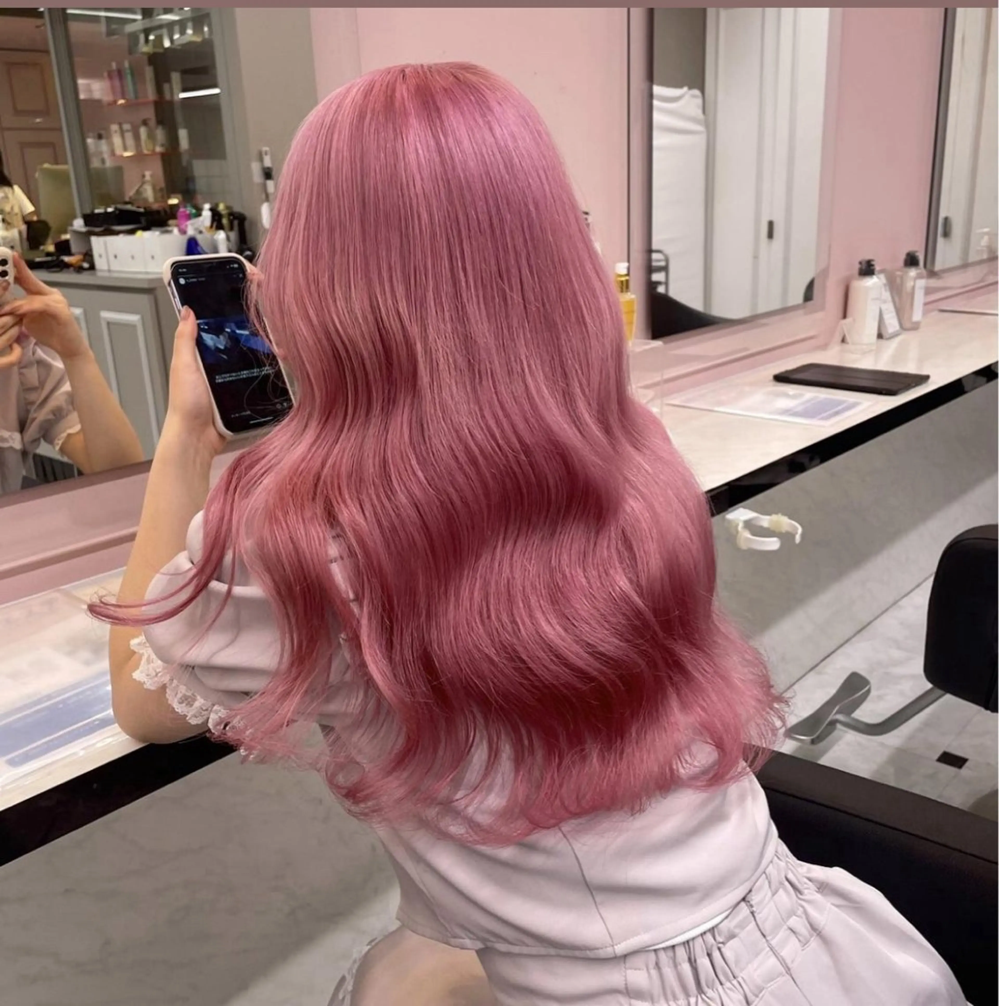 ロング カラー ヘアアレンジ ヘアカラー ♥️うる艶暖色 銀座♥️mioのヘアスタイル