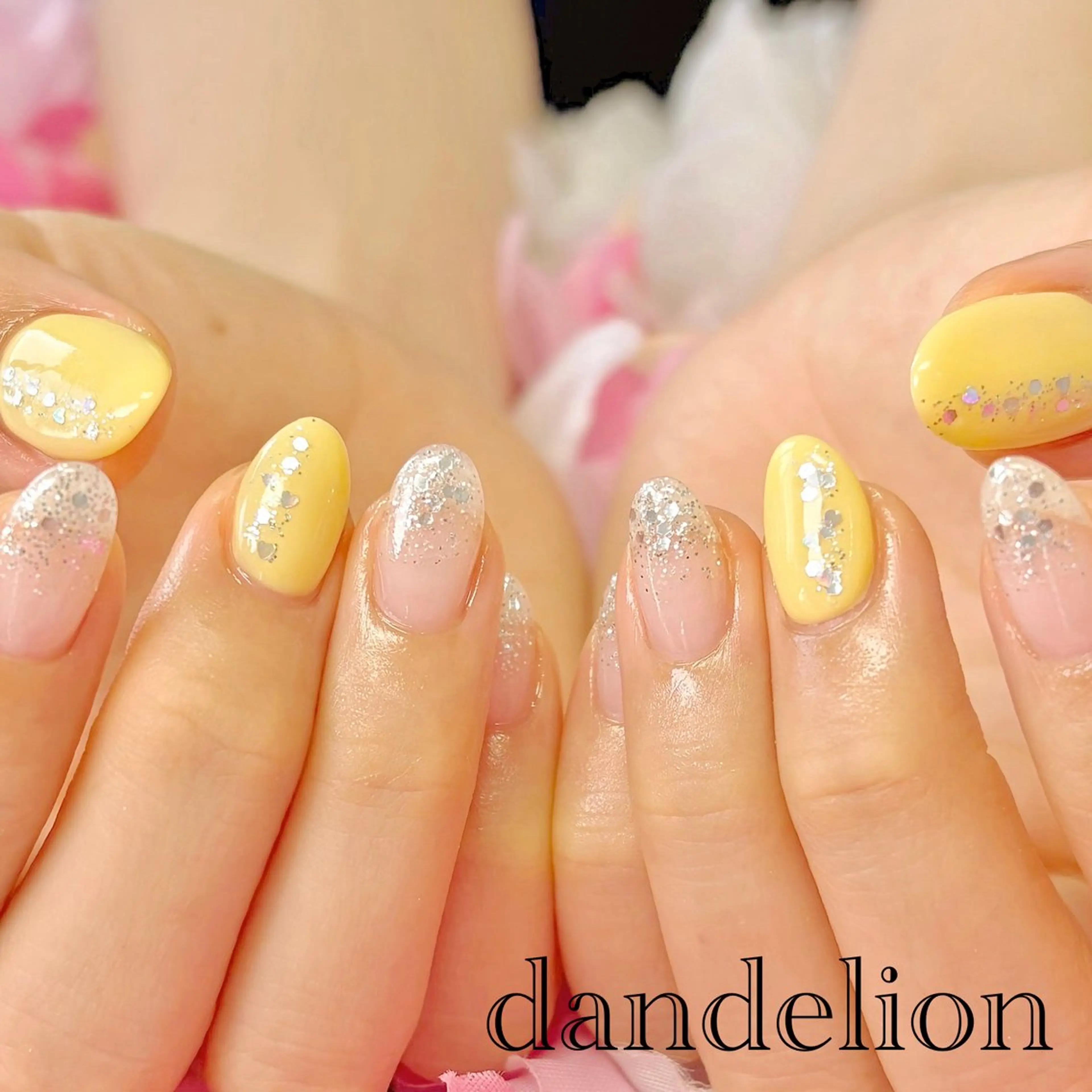 ネイル ハンドネイル ハンドケア dandelion ダンデライオンのネイルデザイン