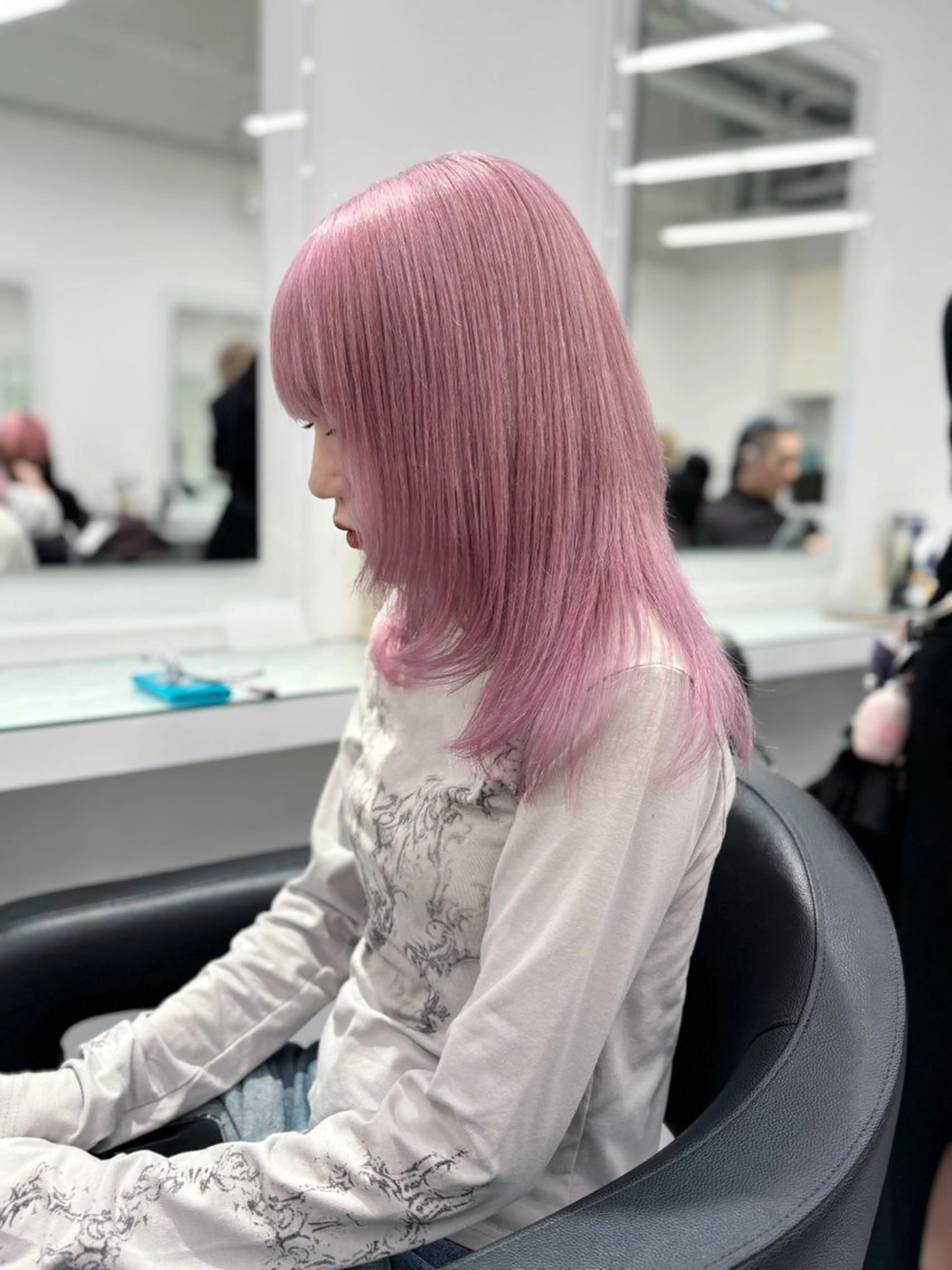 ロング カラー ヘアカラー トリートメント 💖ミルクティー💖 あかり💖のヘアスタイル