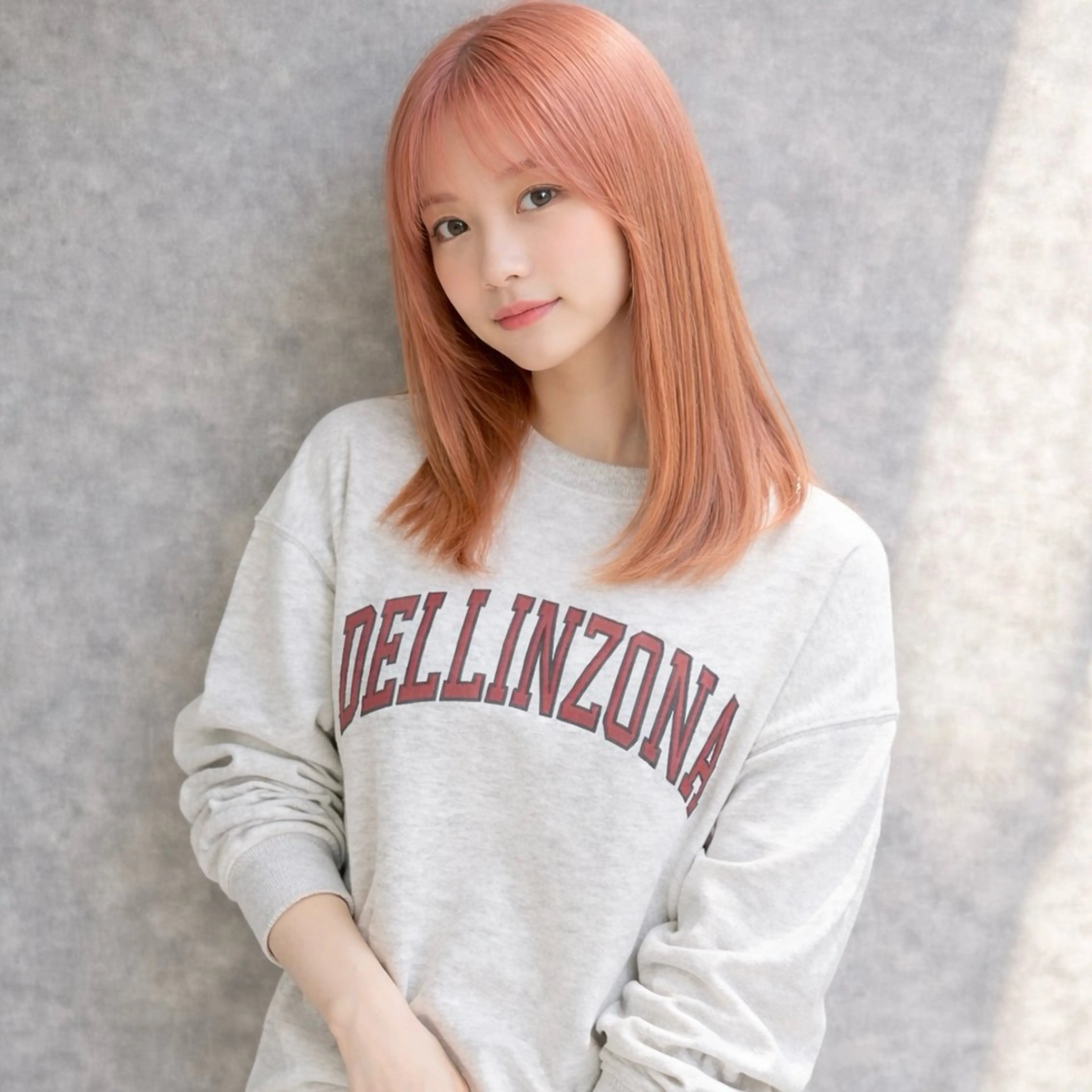 ミディアム カラー カット ヘアカラー トリートメント 一ノ瀬 暁のヘアスタイル