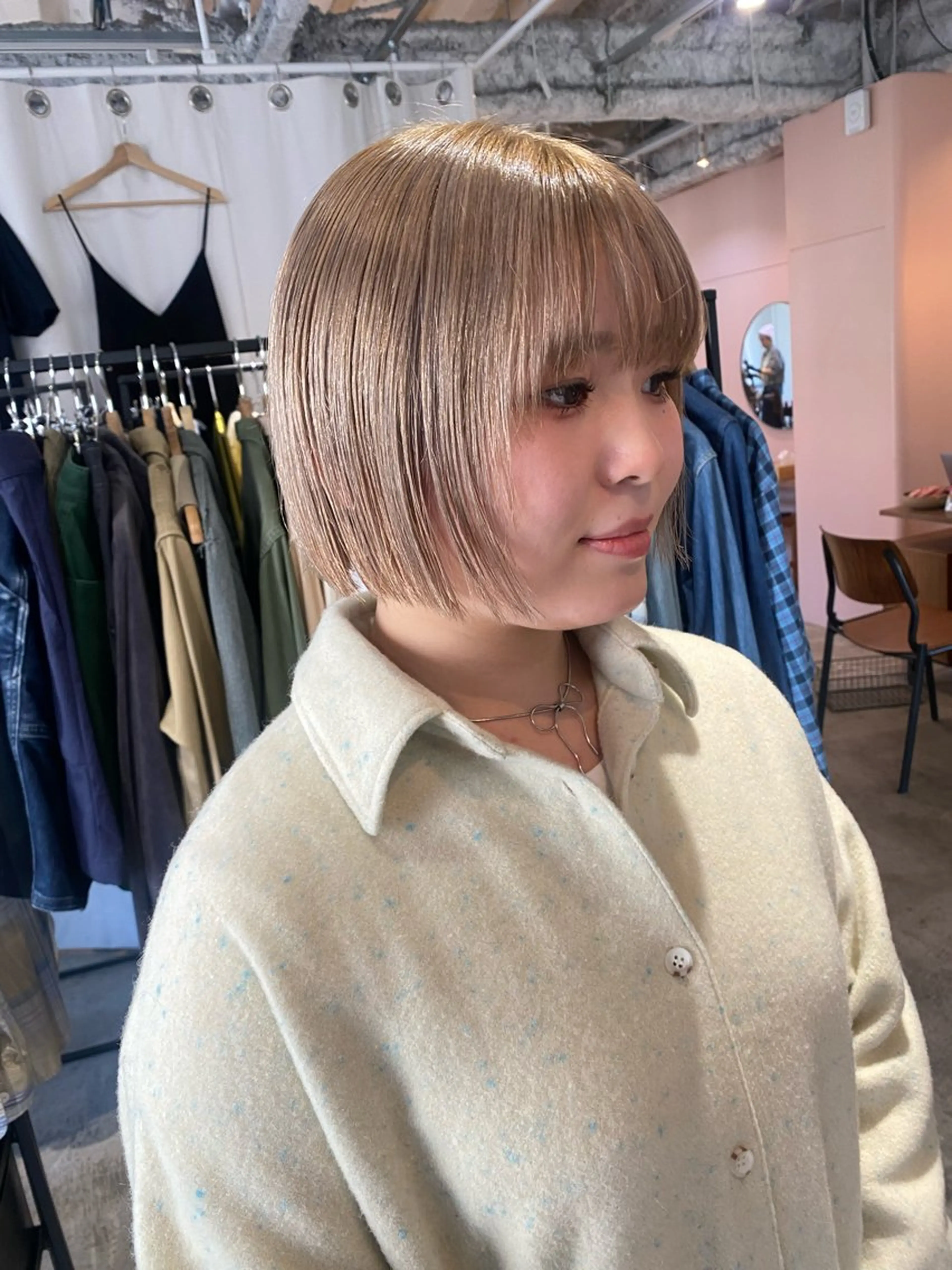 ショート カラー ヘアカラー トリートメント Hayashi Shioriのヘアスタイル