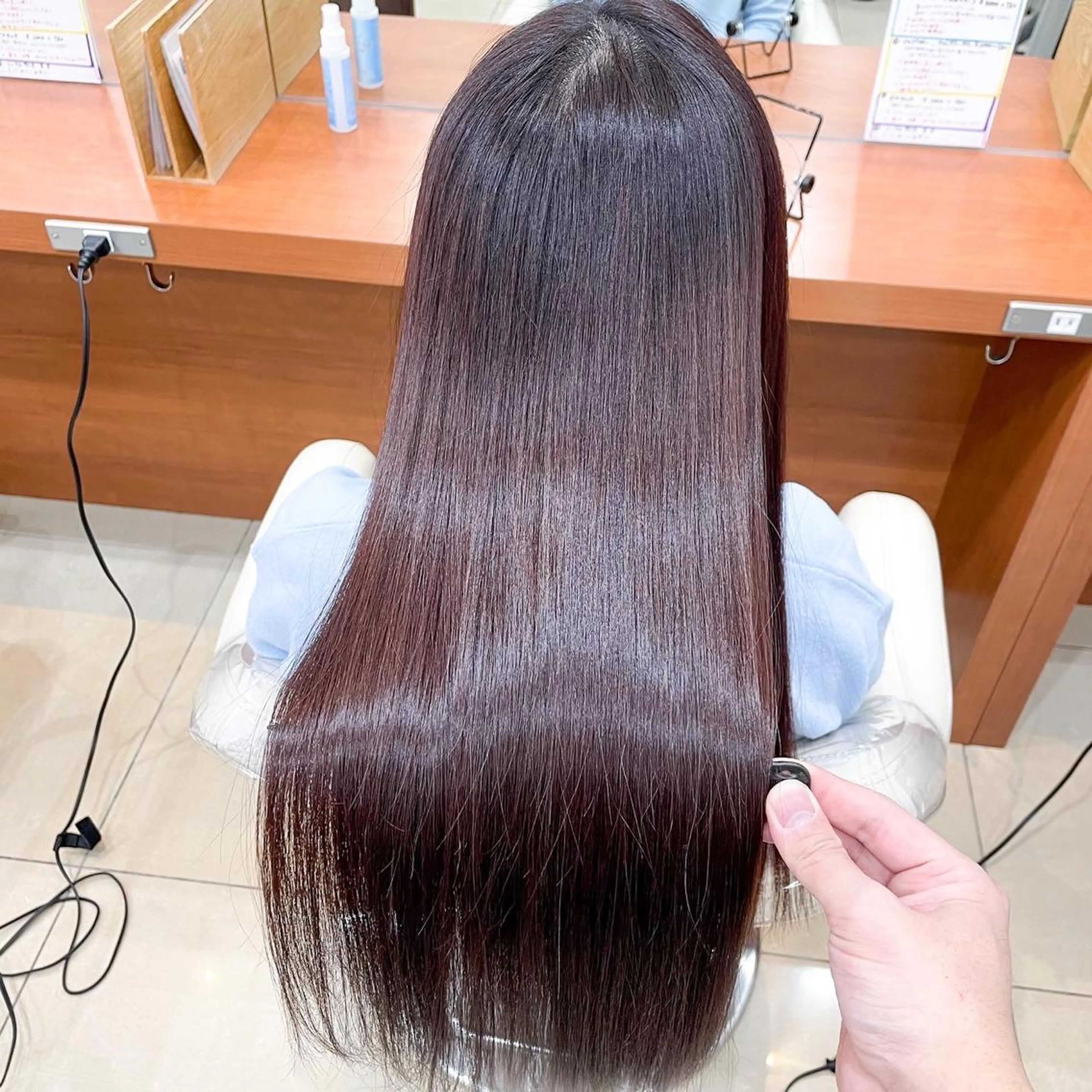 ロング カラー パーマ 縮毛矯正/髪質改善 /韓国風　山川春輝のヘアスタイル