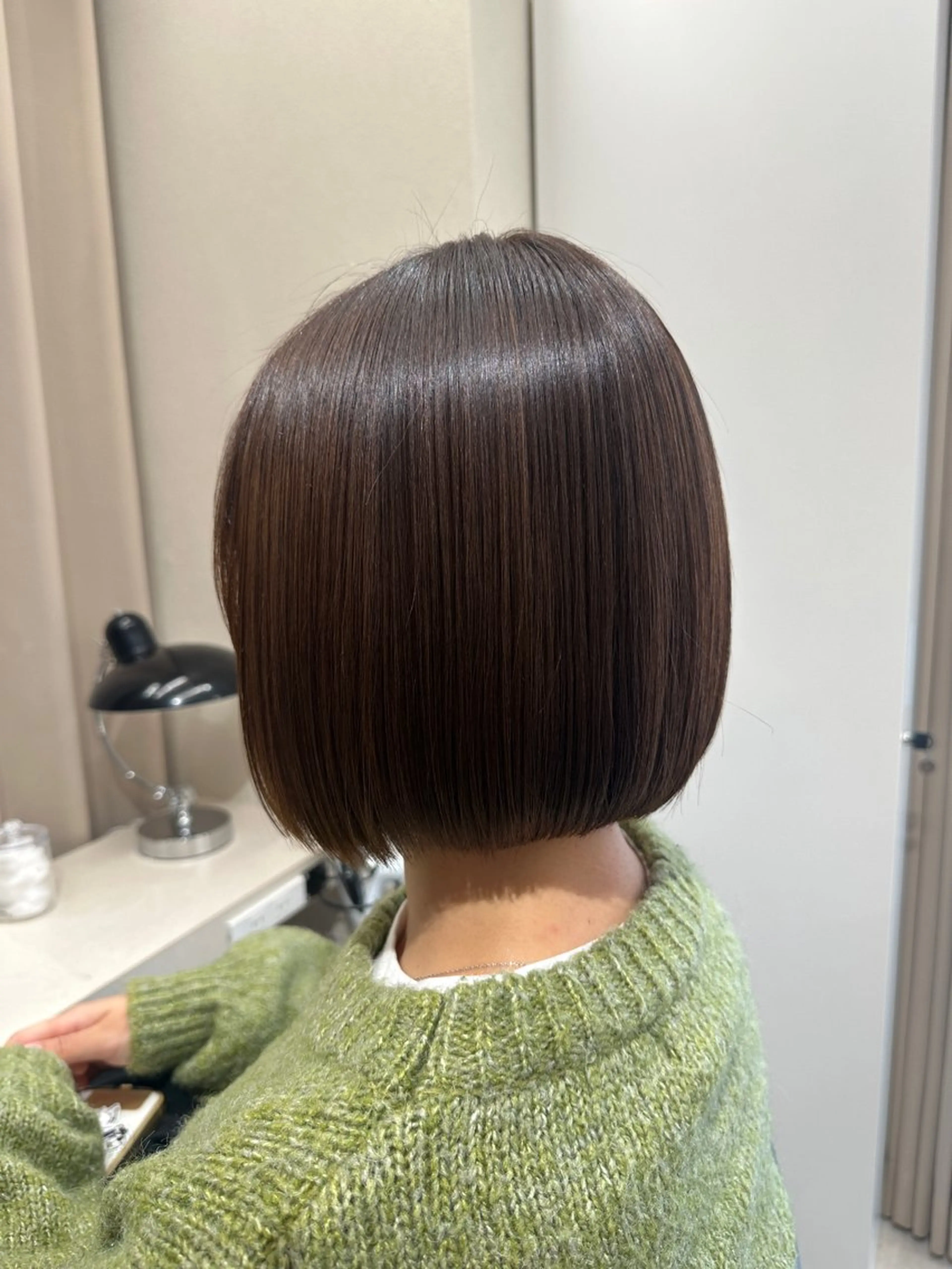 ショート カラー パーマ カット 縮毛矯正 トリートメント ヘッドスパ haru 髪質改善サロンのヘアスタイル