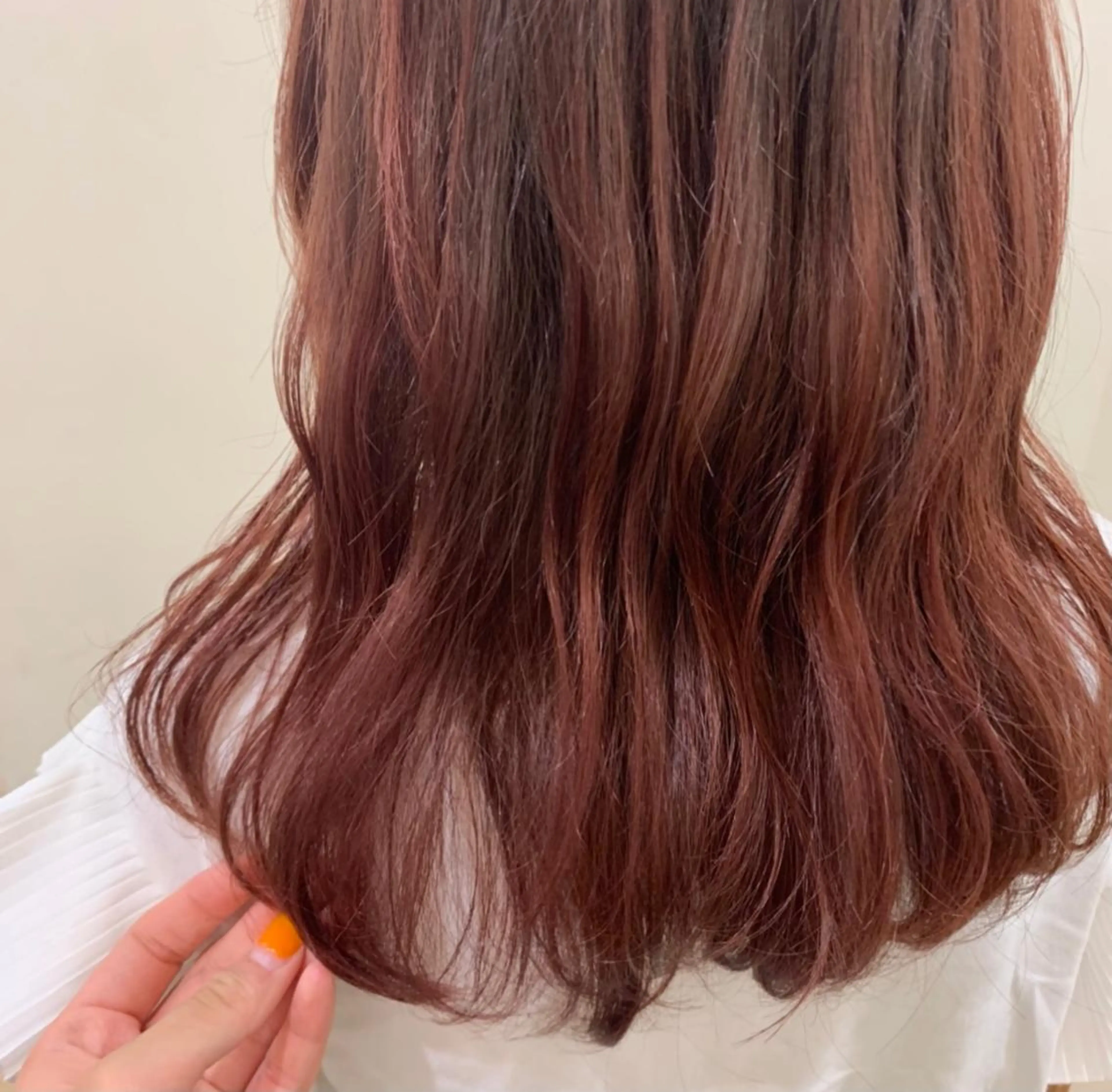 セミロング カラー ボブ/美髪矯正 /佐藤　奈巳のヘアスタイル