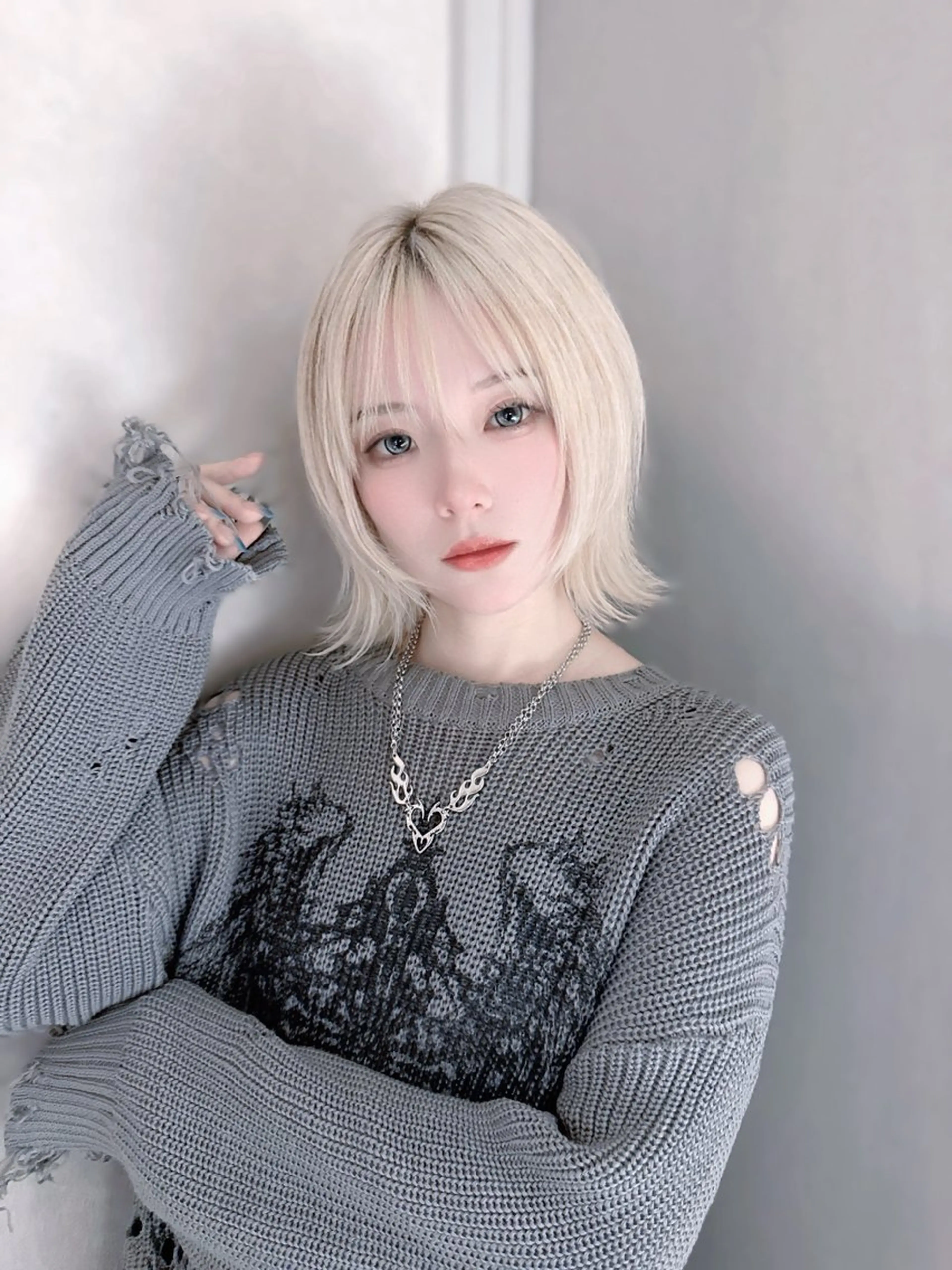 セミロング ウルフ/レイヤー/ ボブ/大石晴也🦋のヘアスタイル