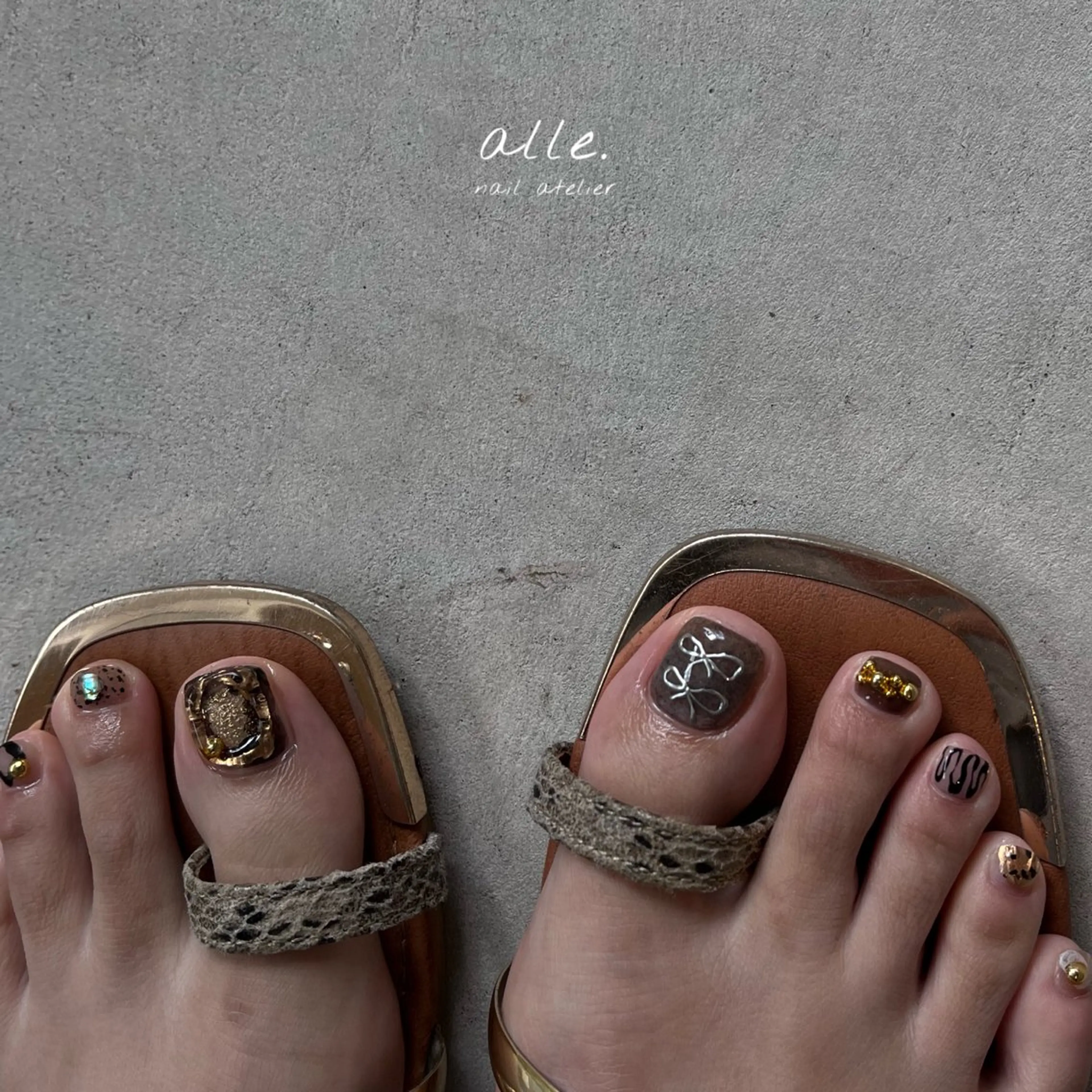 ネイル フットネイル atelier alle.のネイルデザイン