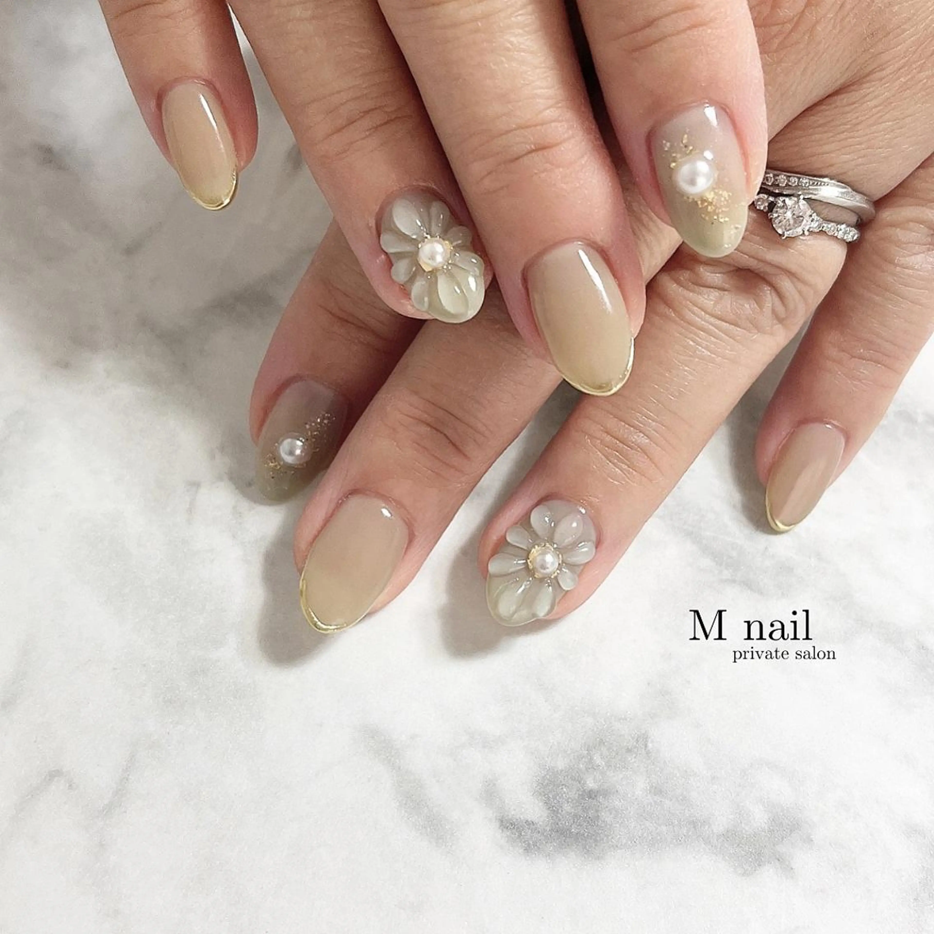 ネイル 持ち込み ぷっくりネイル ハンドネイル M nailのネイルデザイン