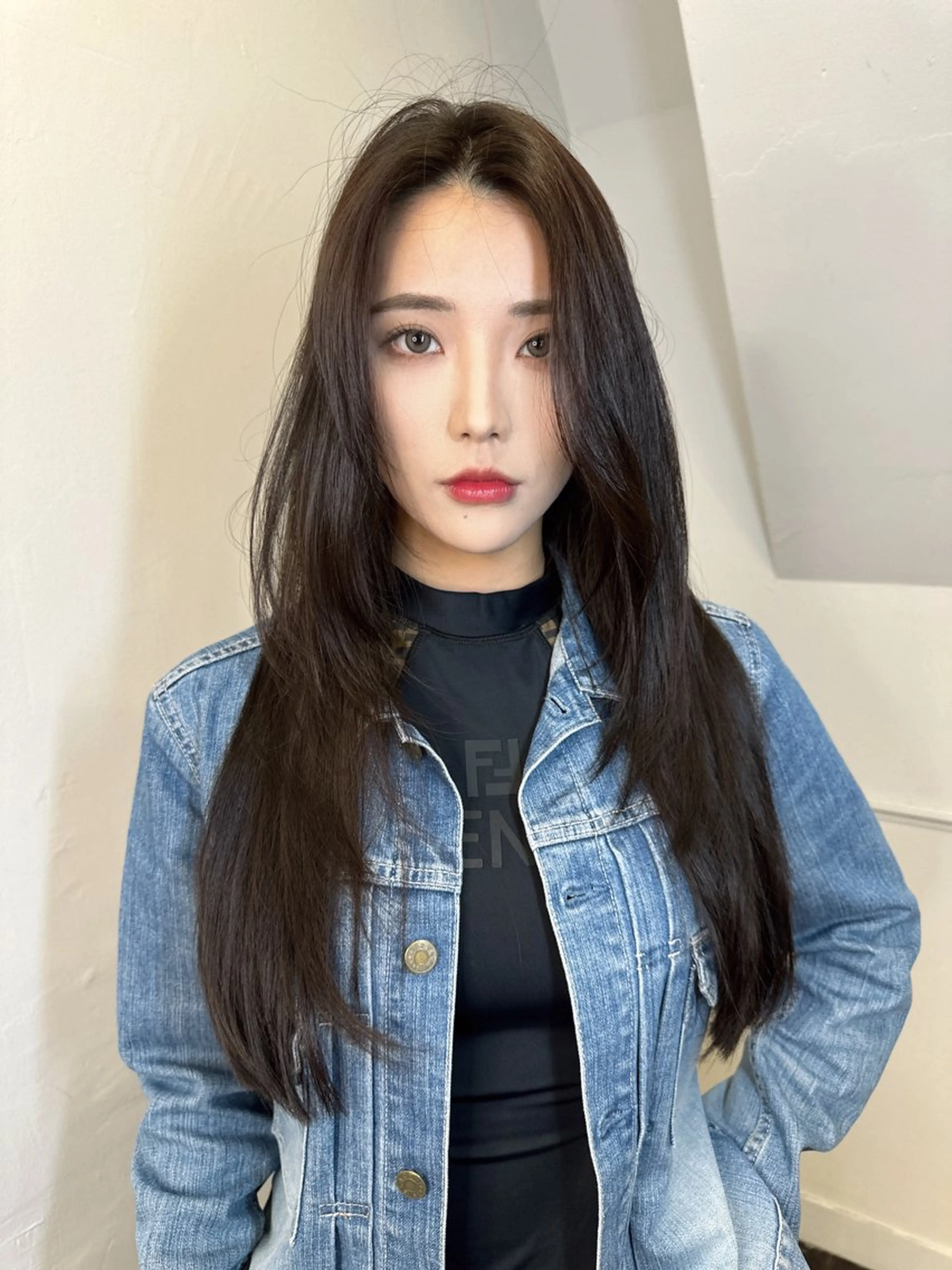 ロング カラー レイヤーカット ワンホンレイヤー ワンホンヘア カット ヘアカラー トリートメント ワンホン/エクステ ケラチン/Kaitoのヘアスタイル