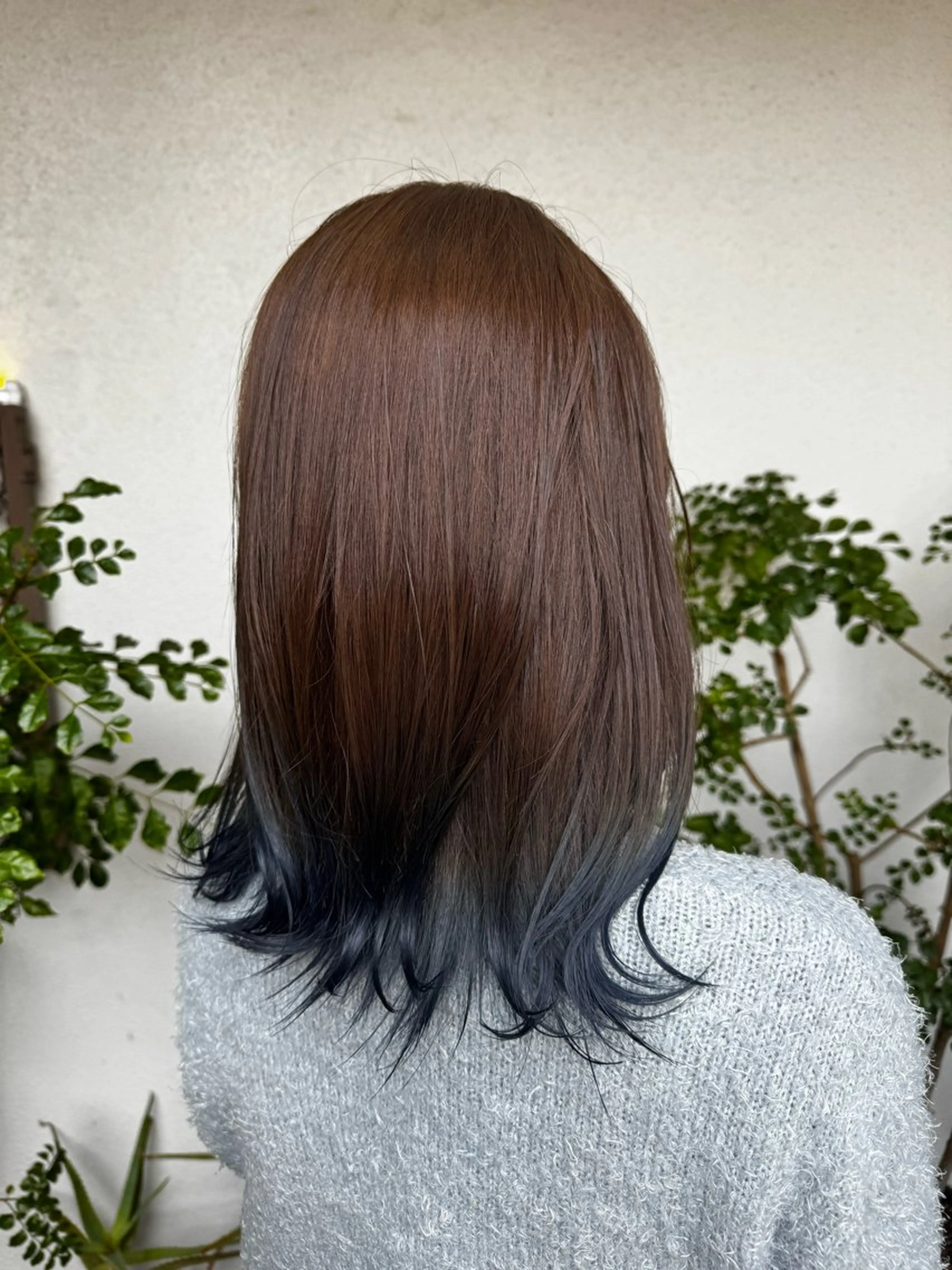 ミディアム レイヤーカット ヘアカラー トリートメント 六本松/レイヤー 美桜🌸mioのヘアスタイル