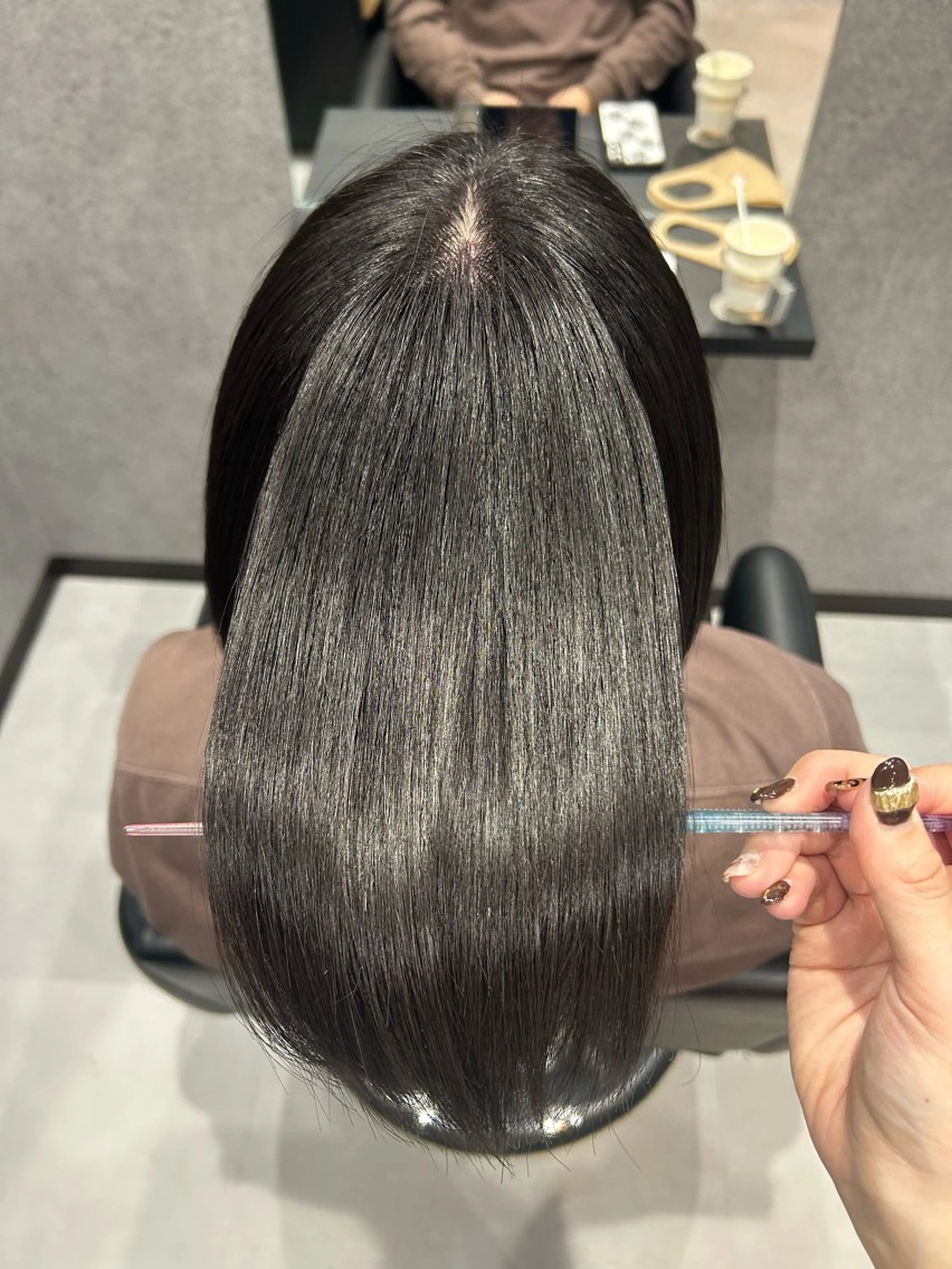 ショート 縮毛矯正 佐野 彩音のヘアスタイル