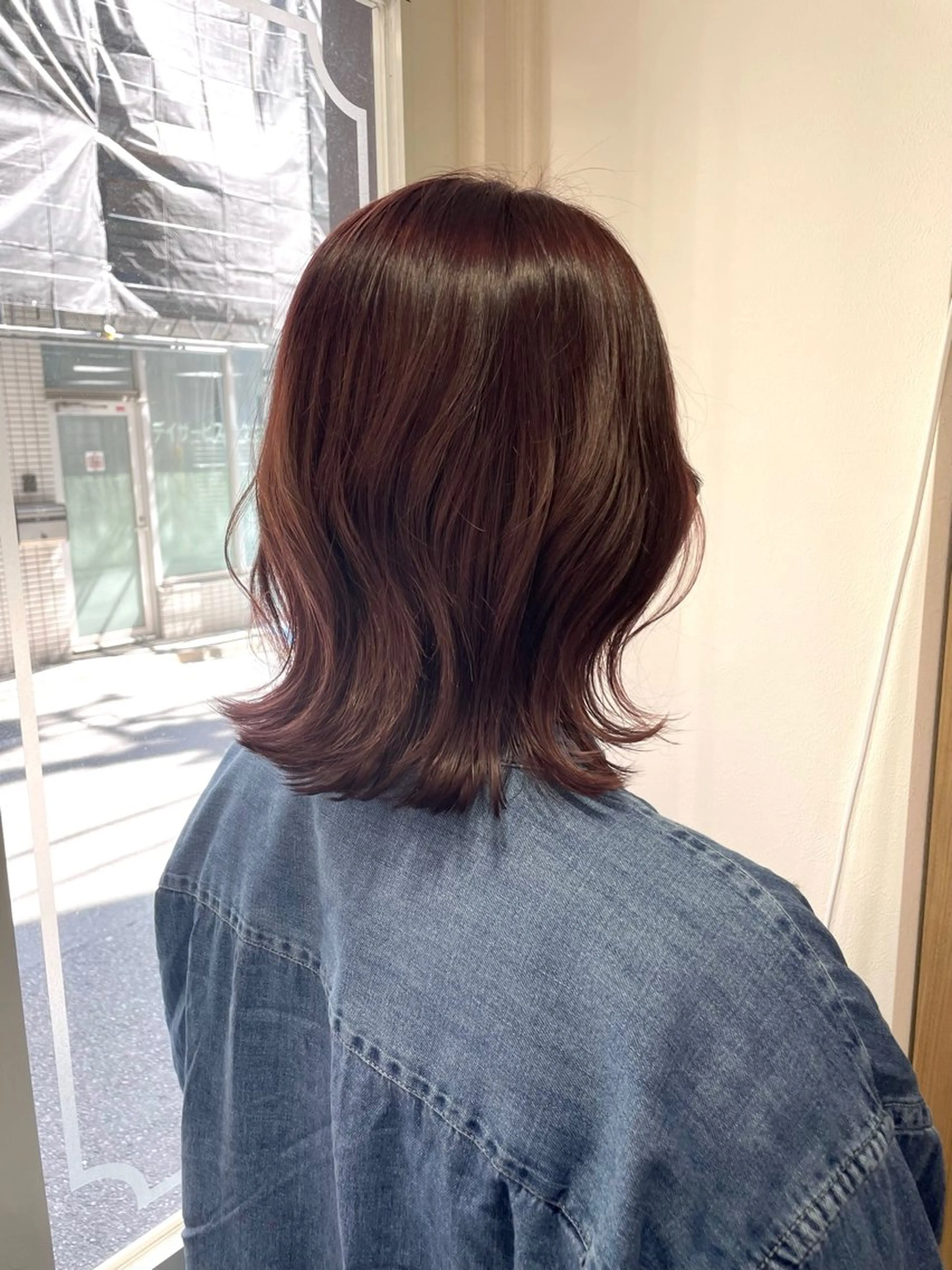 セミロング カラー 向日葵🌻 /レディースカットのヘアスタイル