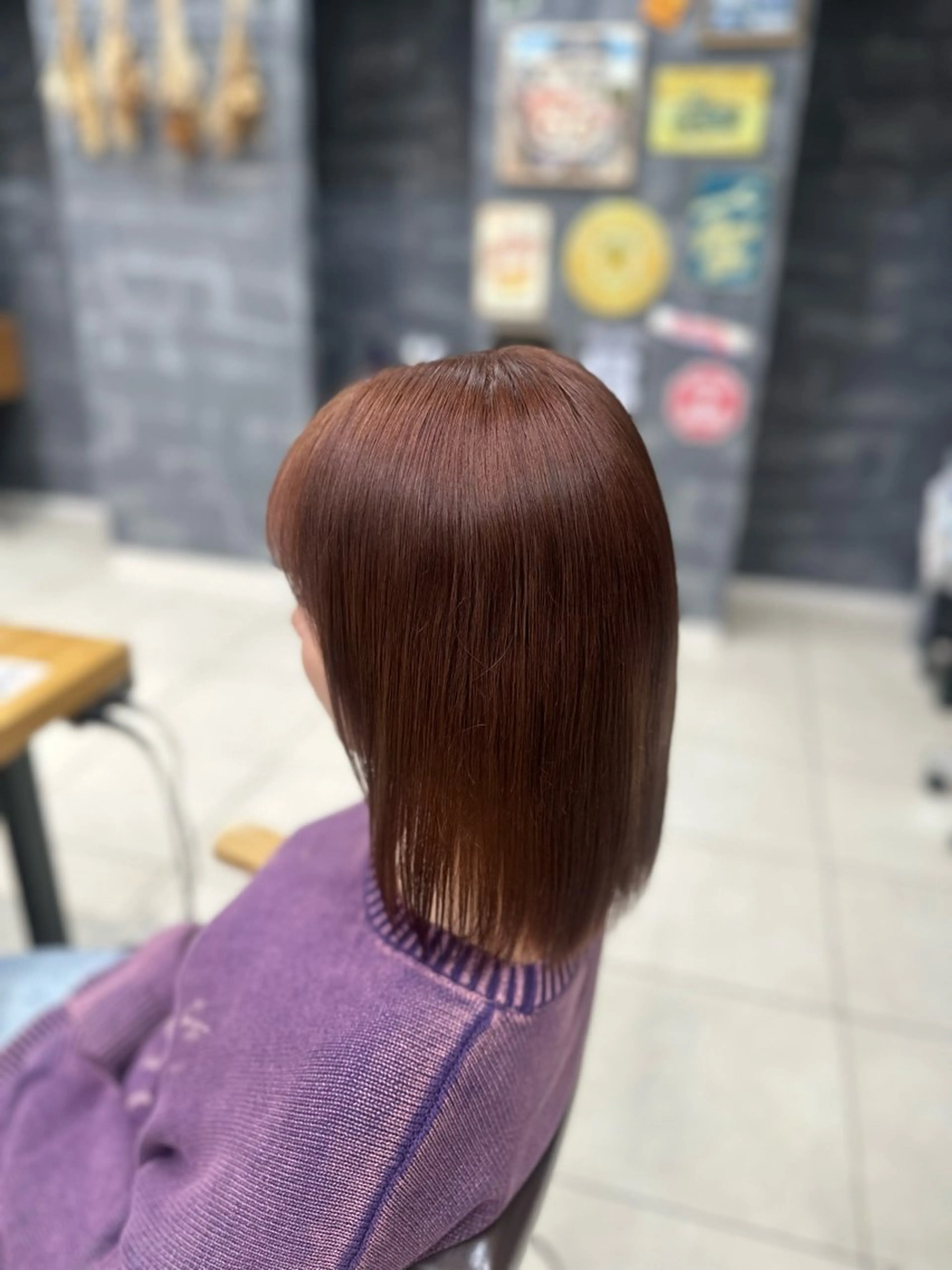 ショート カラー ブラウンカラー 透明感カラー ココアブラウン ヘアカラー Laulu 佐藤壮也のヘアスタイル