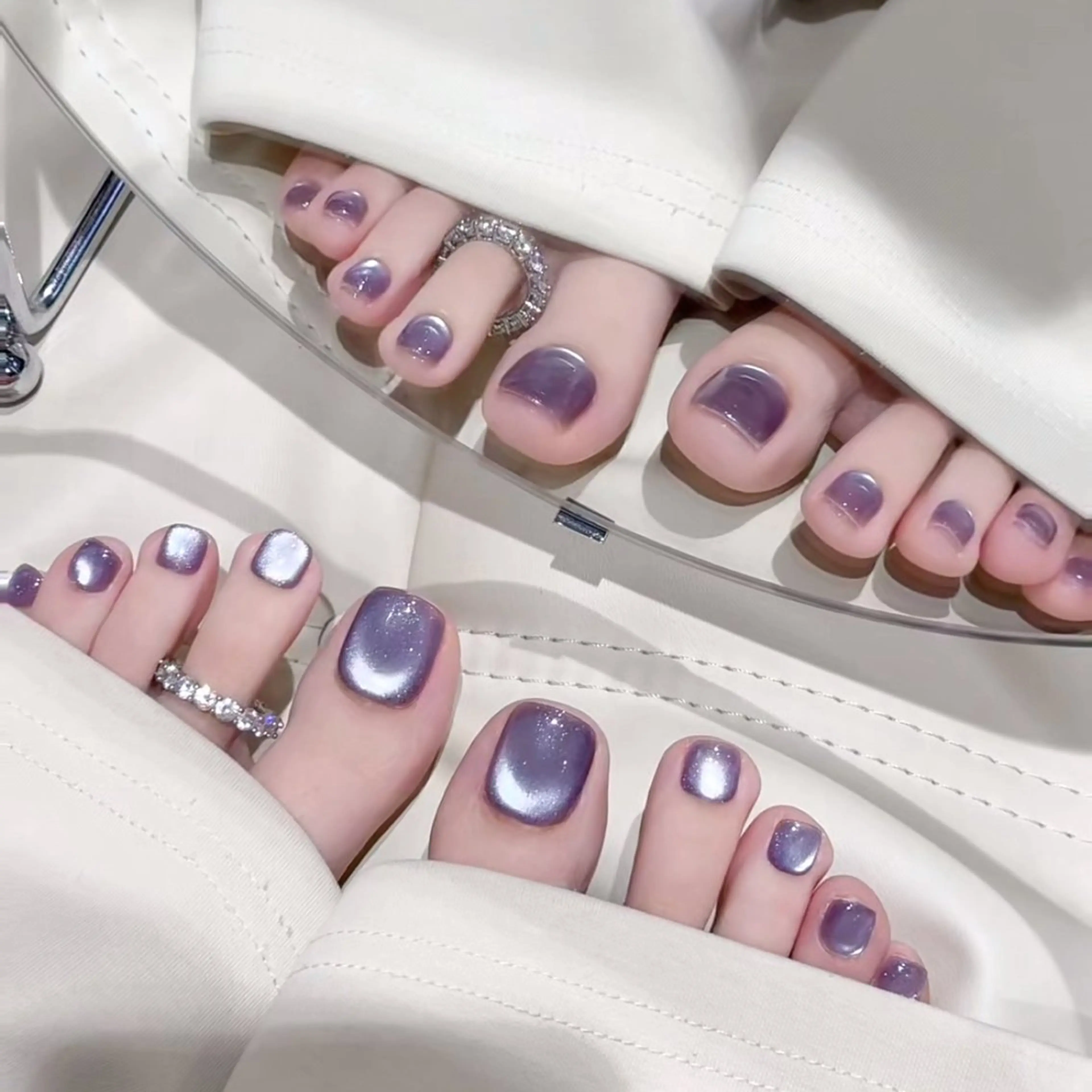 ネイル フットネイル Lavender nail·中島公園のネイルデザイン