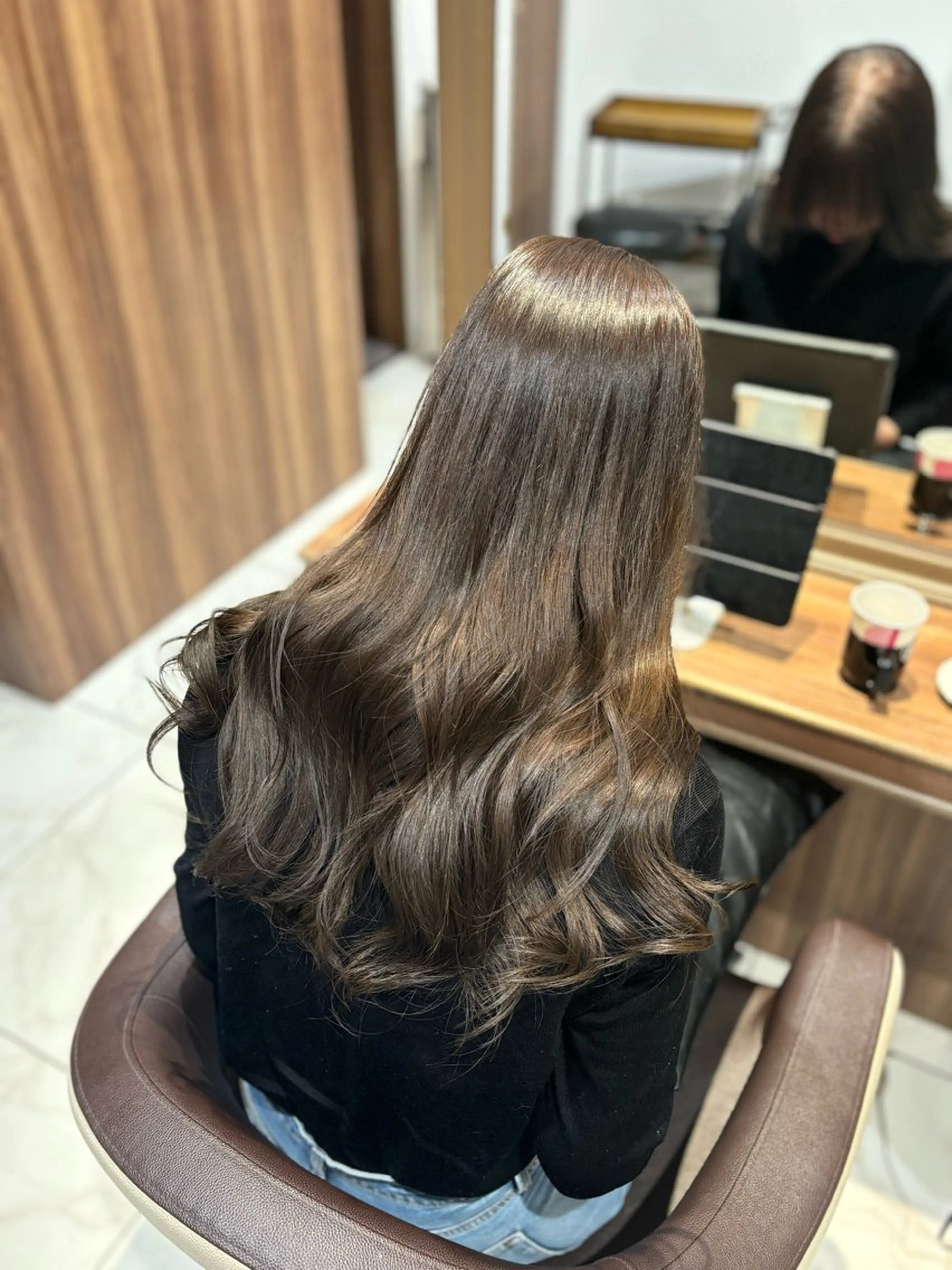 ロング カラー パーマ ゆるふわパーマ🌸/ ハイトーン/あゆみのヘアスタイル