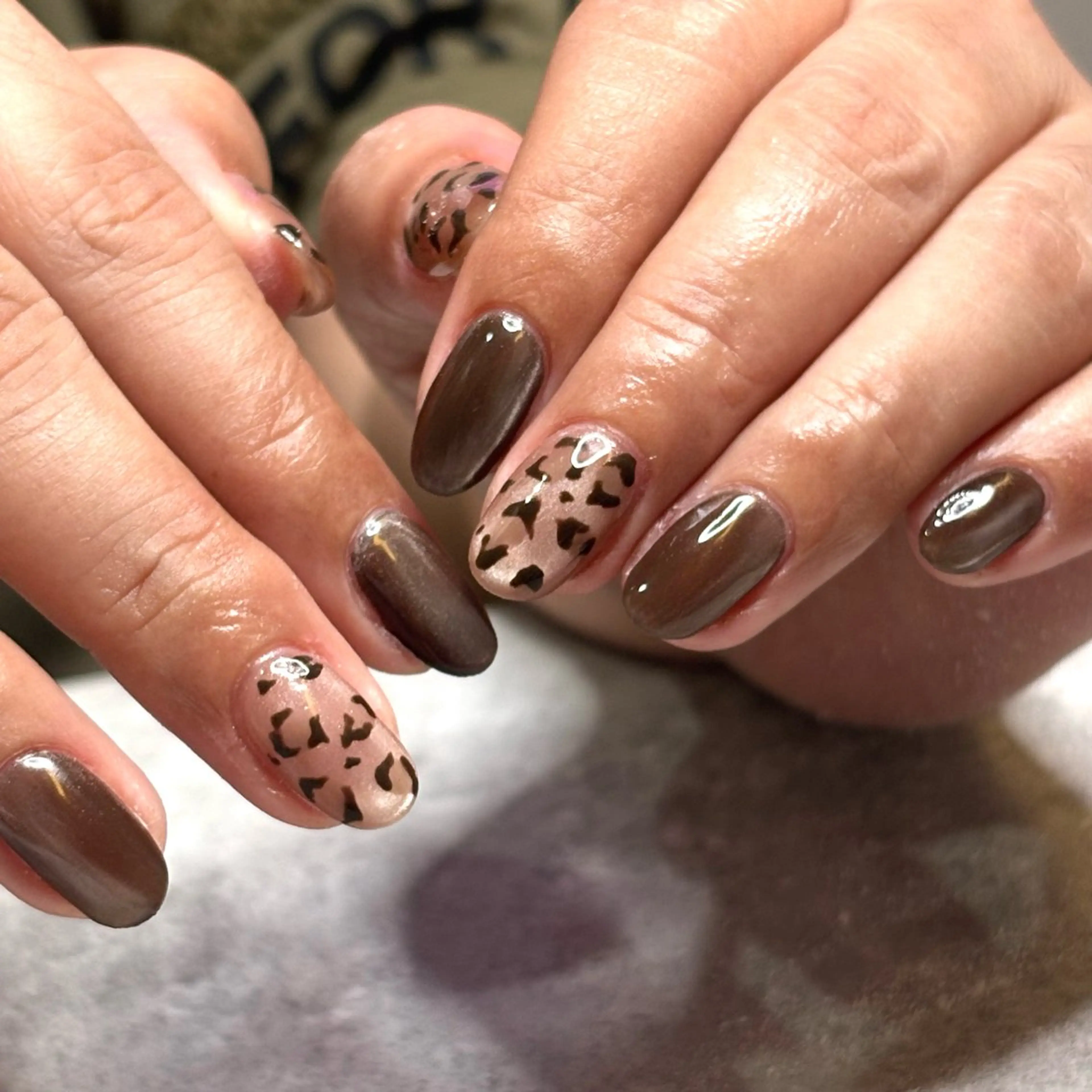 ネイル アニマル柄 ハンドネイル mood mitsukiのネイルデザイン