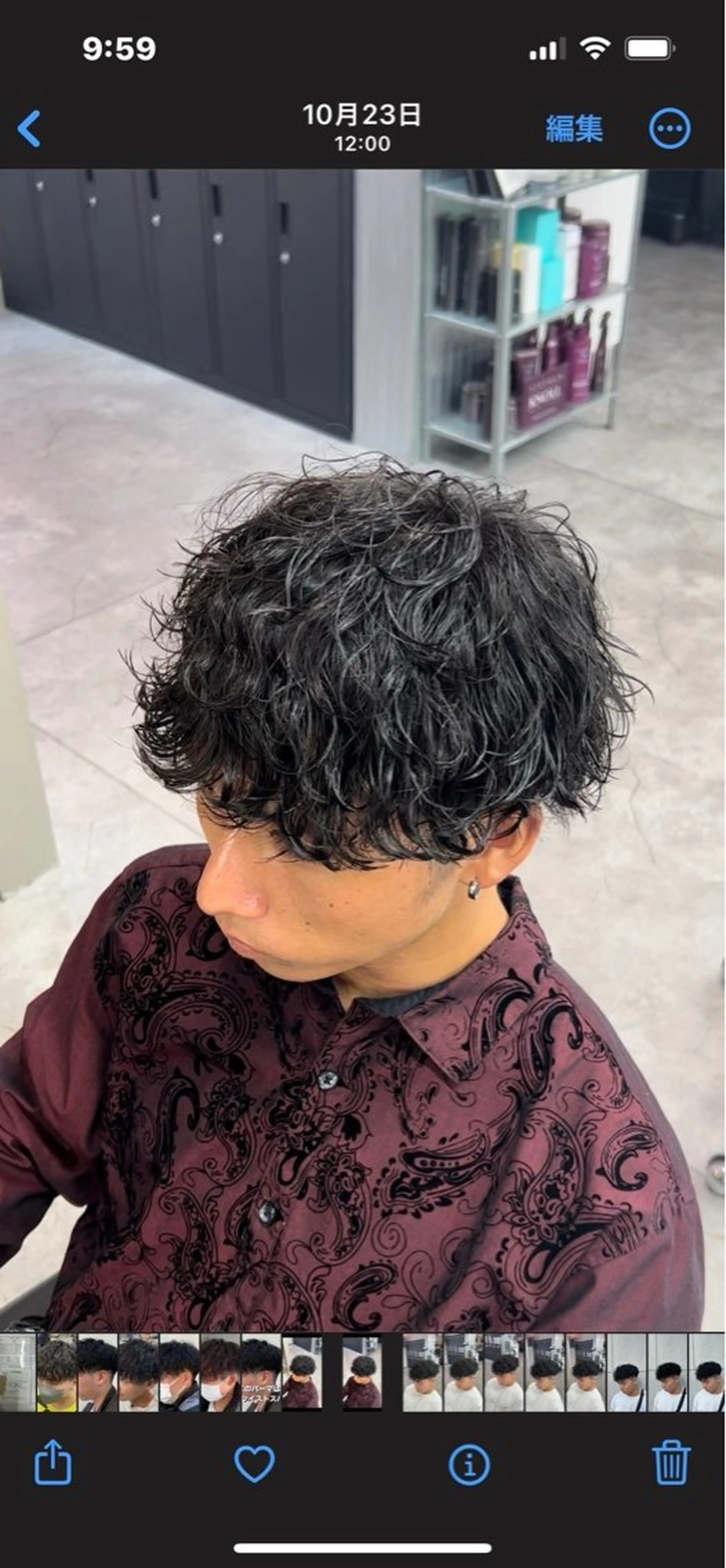 ミディアム パーマ メンズ ヘアセット メンズパーマ特化 🔥韓国ヘア職人🔥のヘアスタイル