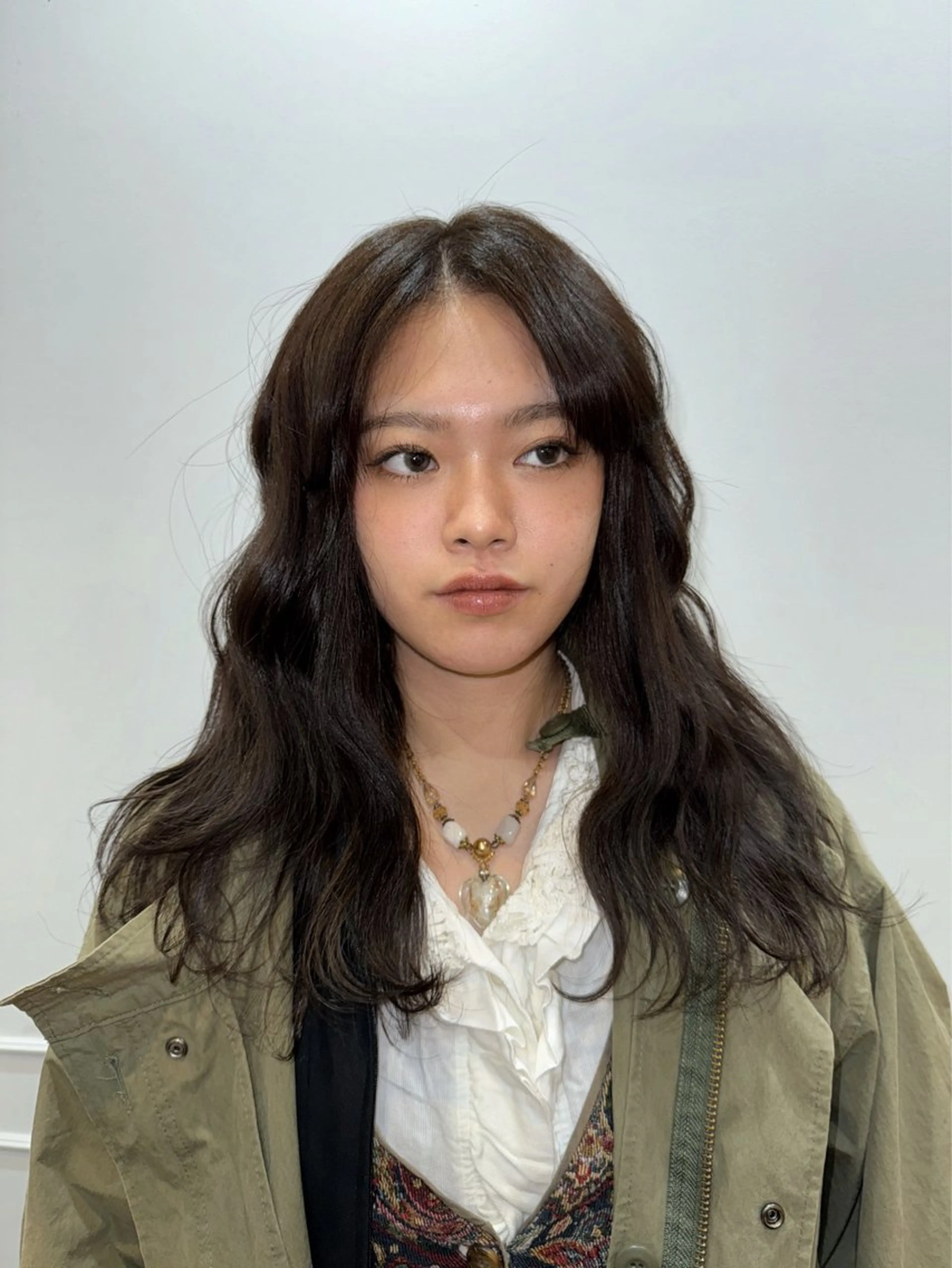 ロング カラー 透明感カラー ヘアカラー トリートメント houda marinのヘアスタイル