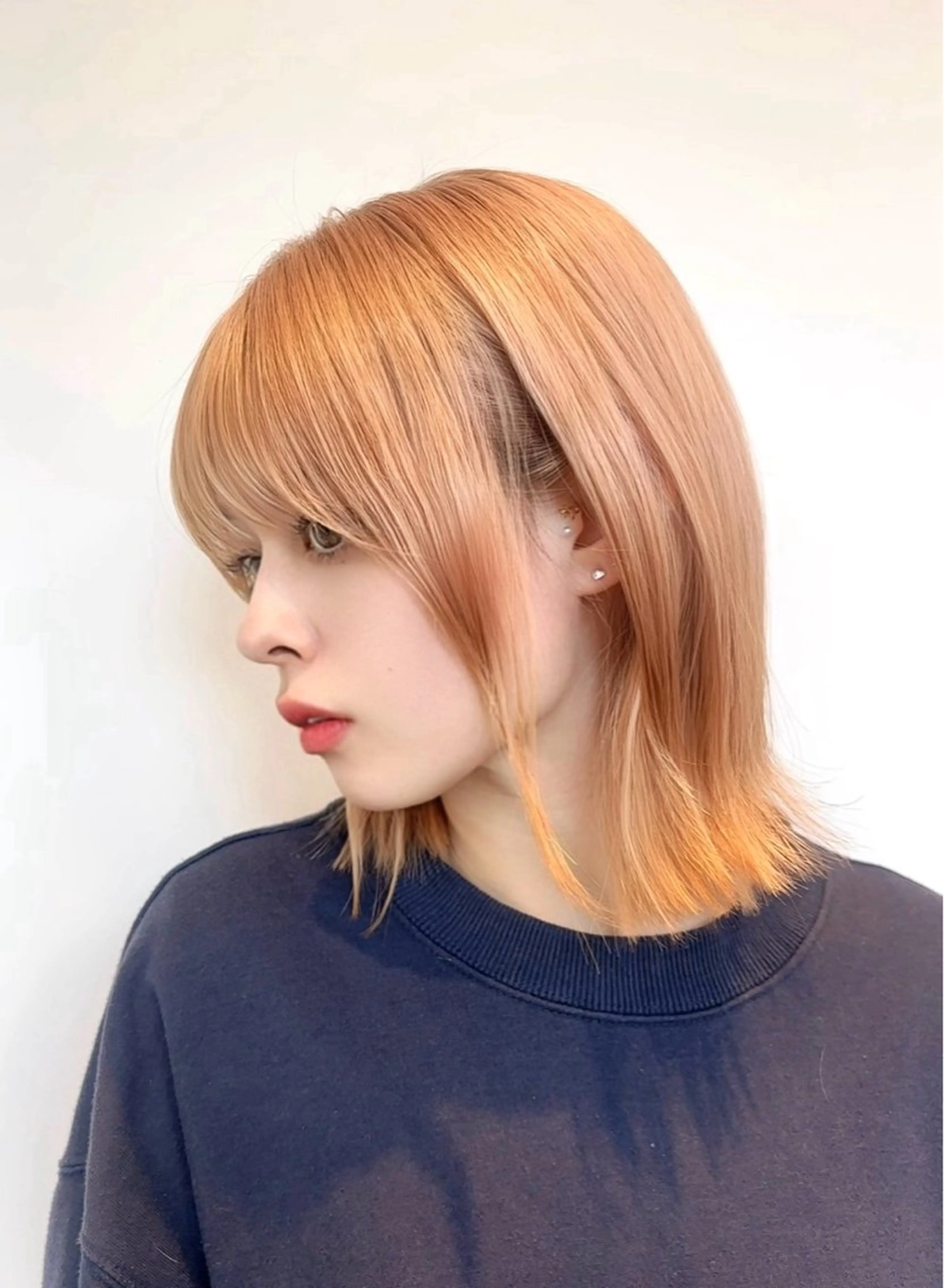 ミディアム カラー ベージュカラー ボブ くびれヘア ヘアカラー トリートメント 🍀本格ヘッドスパ 👑髪質改善🍀英司のヘアスタイル