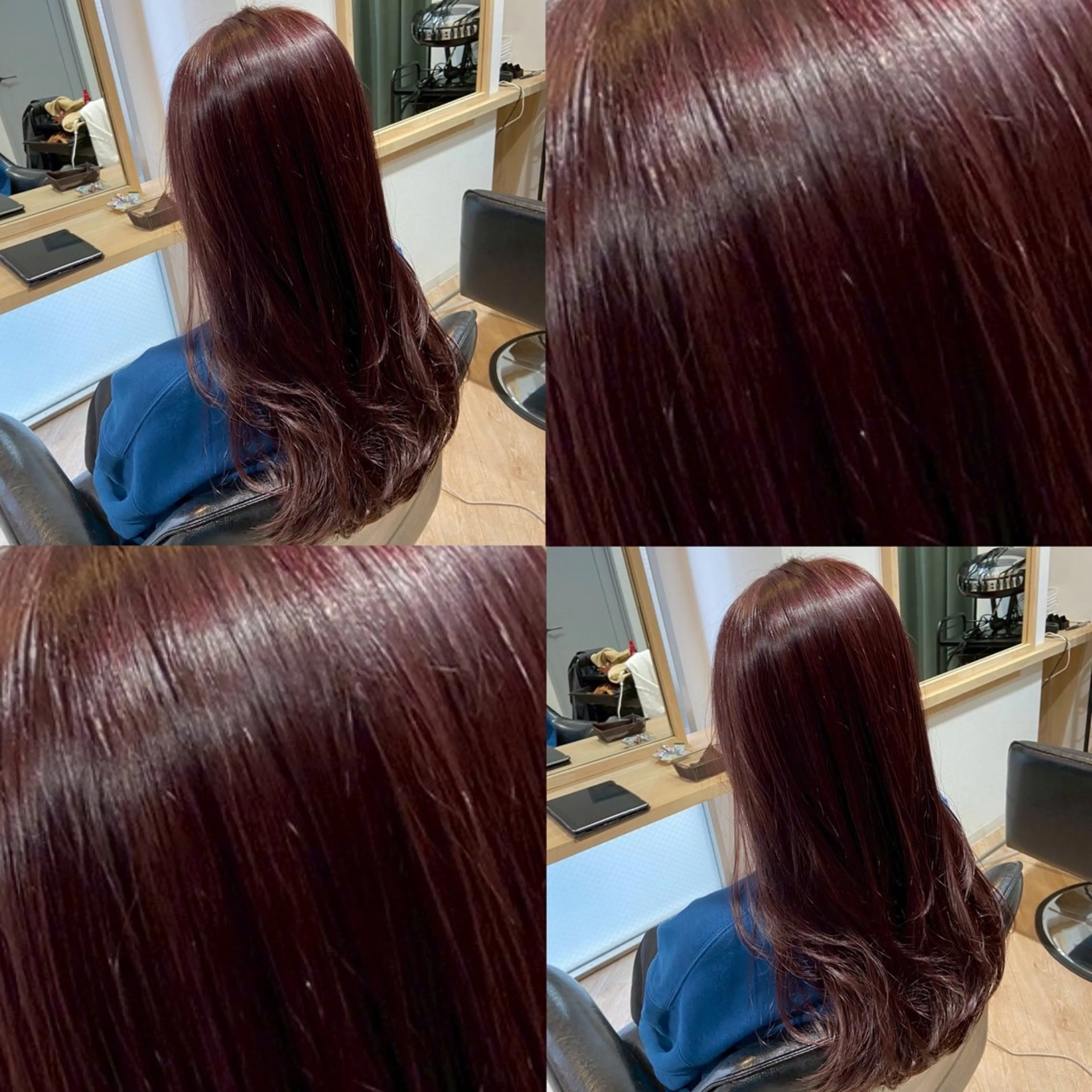 ロング カラー ラベンダーカラー ピンクカラー ピンクラベンダー カット ヘアカラー ELLE&SALLY 石野のヘアスタイル