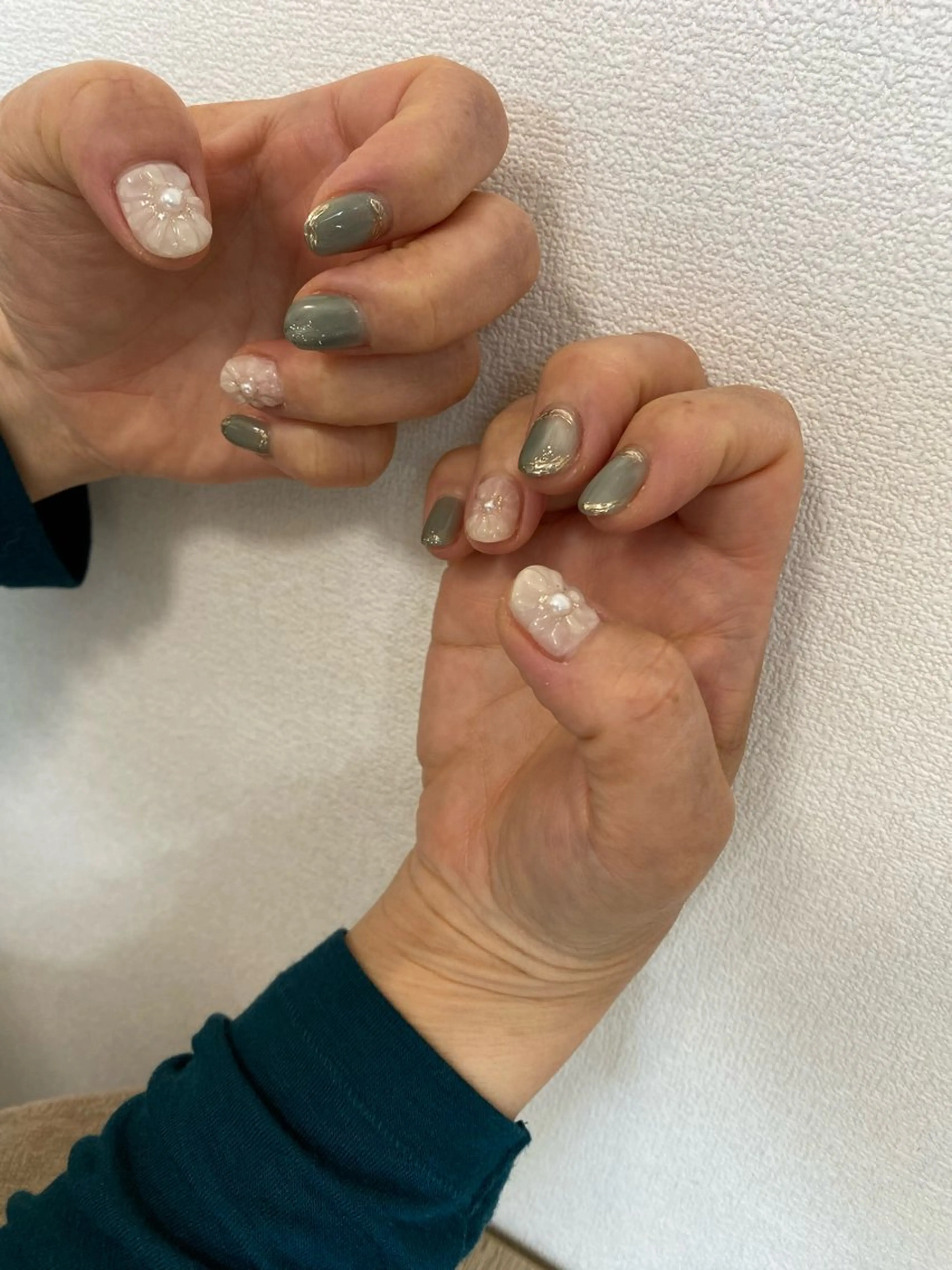 ネイル ニュアンスネイル ハンドネイル 自宅サロン FeelFreeのマツエク・マツパデザイン