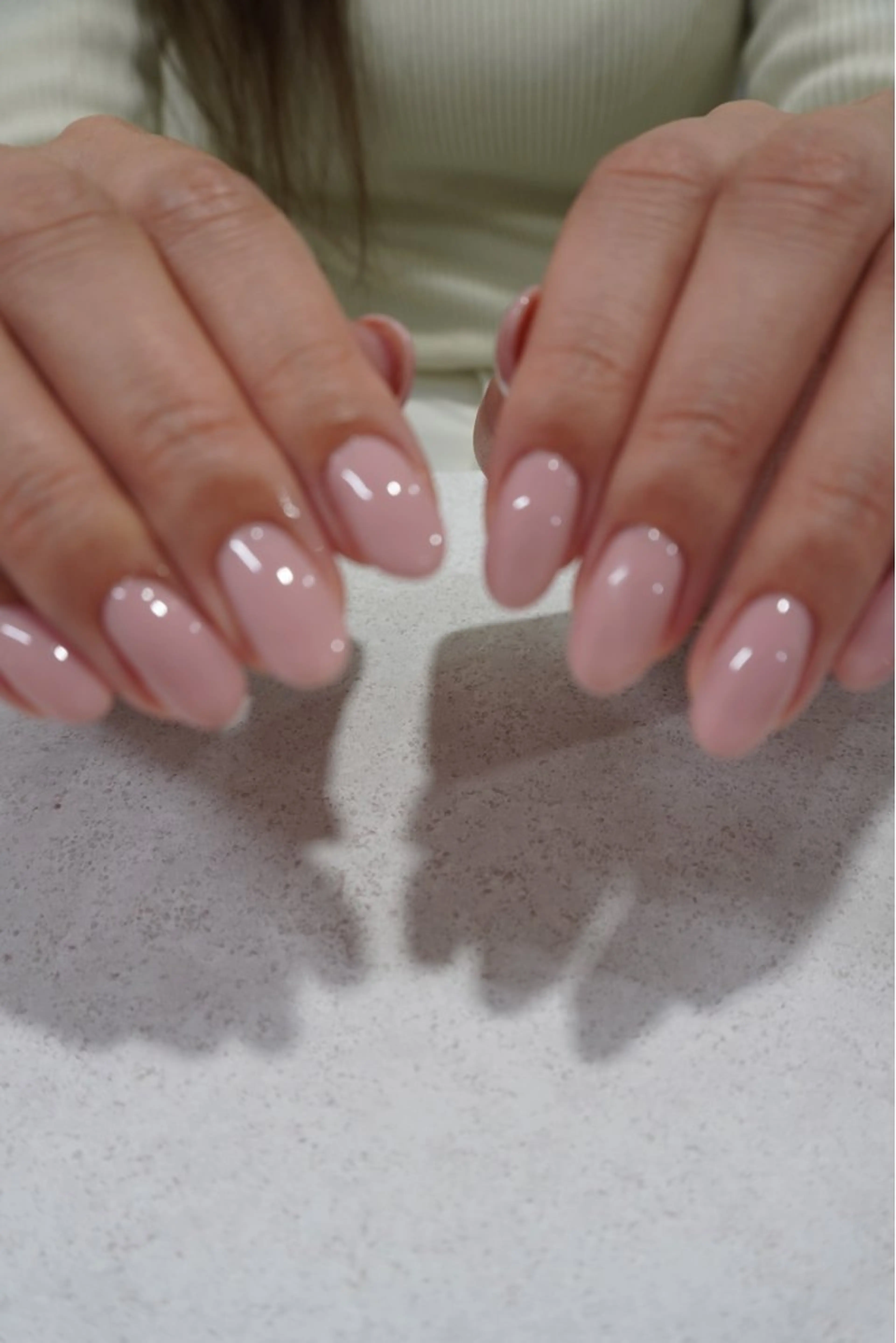 ネイル ニュアンスネイル オフィスネイル ワンカラーネイル ピンク シンプルネイル tete nailstudioのネイルデザイン