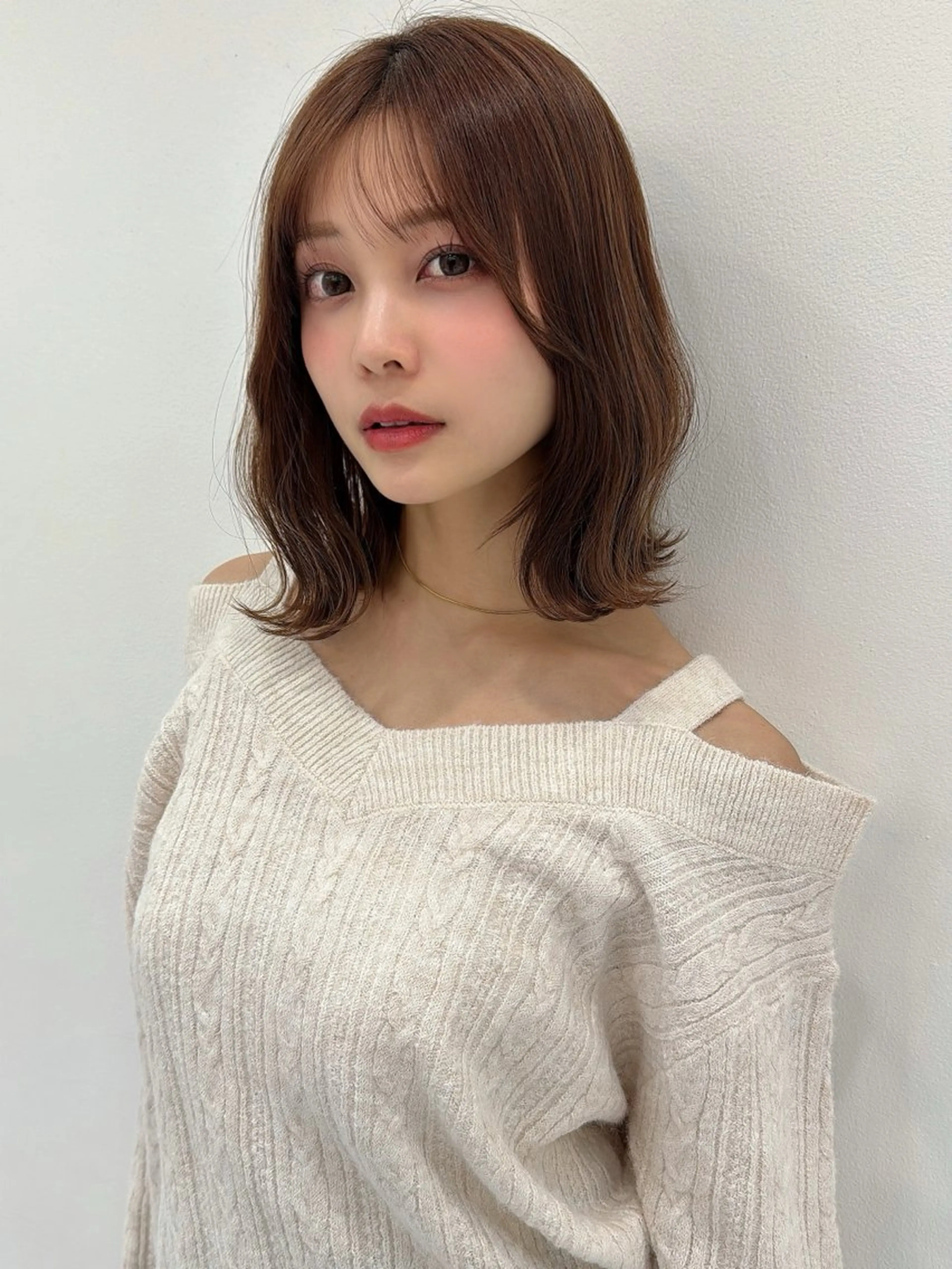 ミディアム カラー ボブ ボブ/レイヤー /植原健太のヘアスタイル