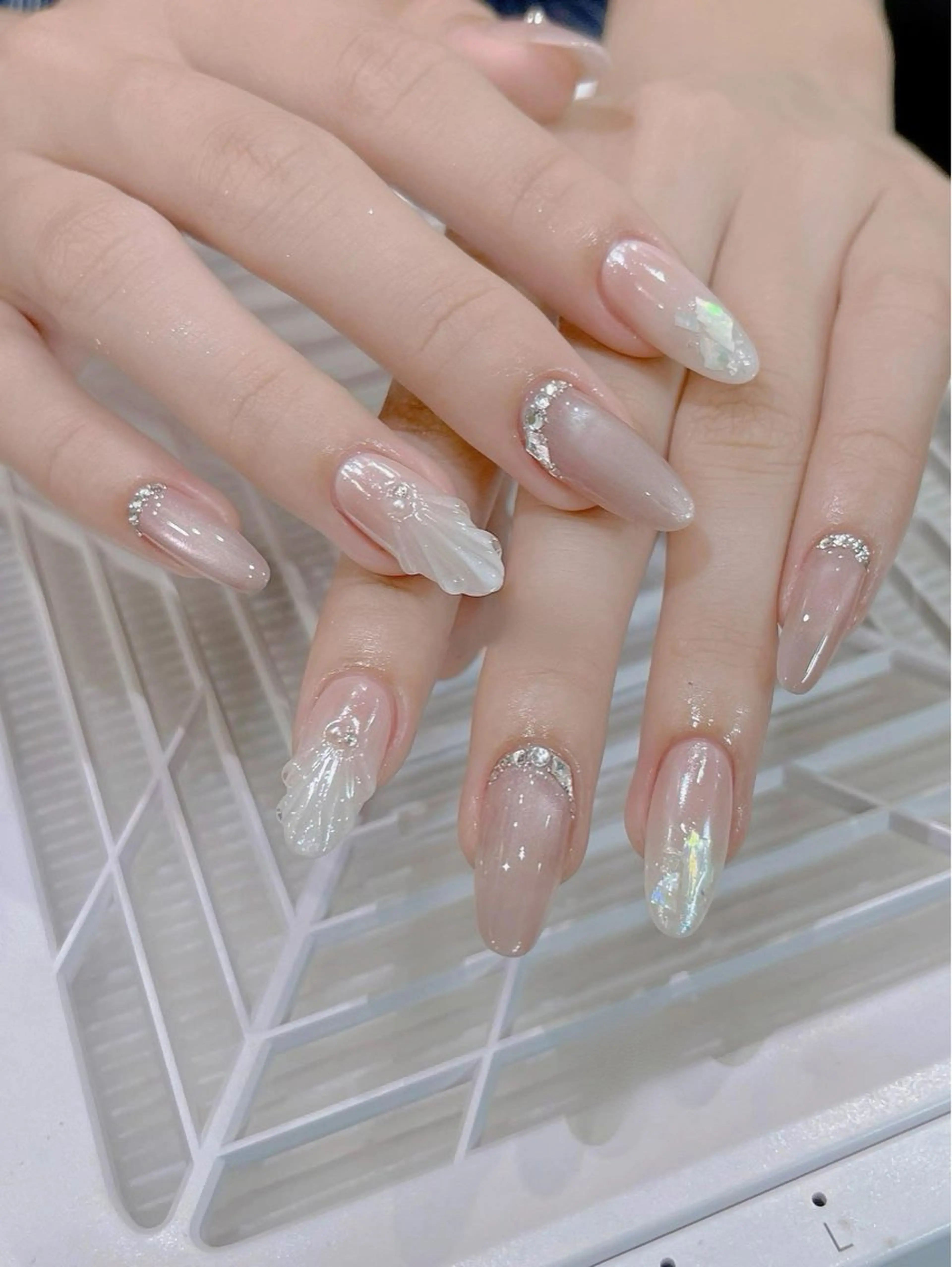 ネイル アートネイル 長さ出し ジェルネイル マグネットネイル スカルプネイル ハンドネイル NAILS BAR SHINJUKUのネイルデザイン