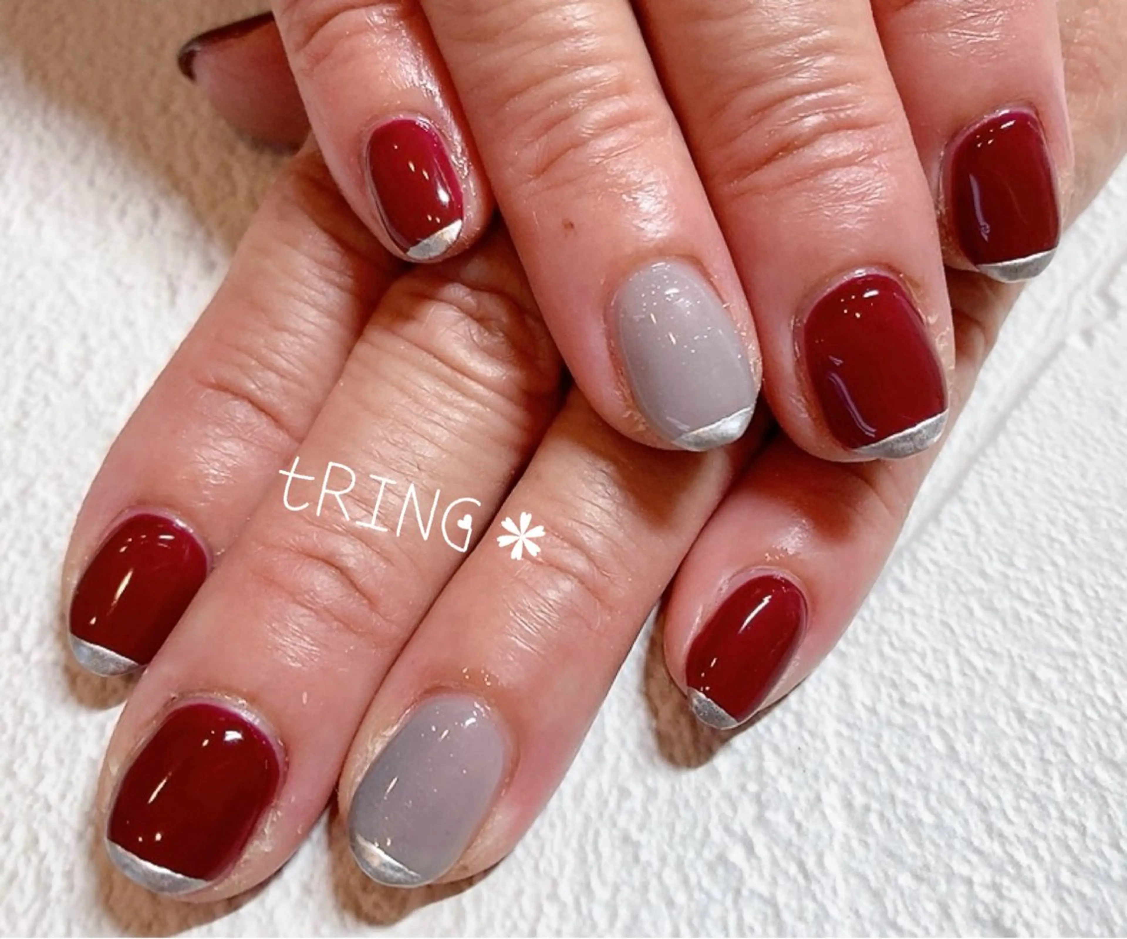 ネイル ハンドネイル tRING＊ しいの木台のネイルデザイン