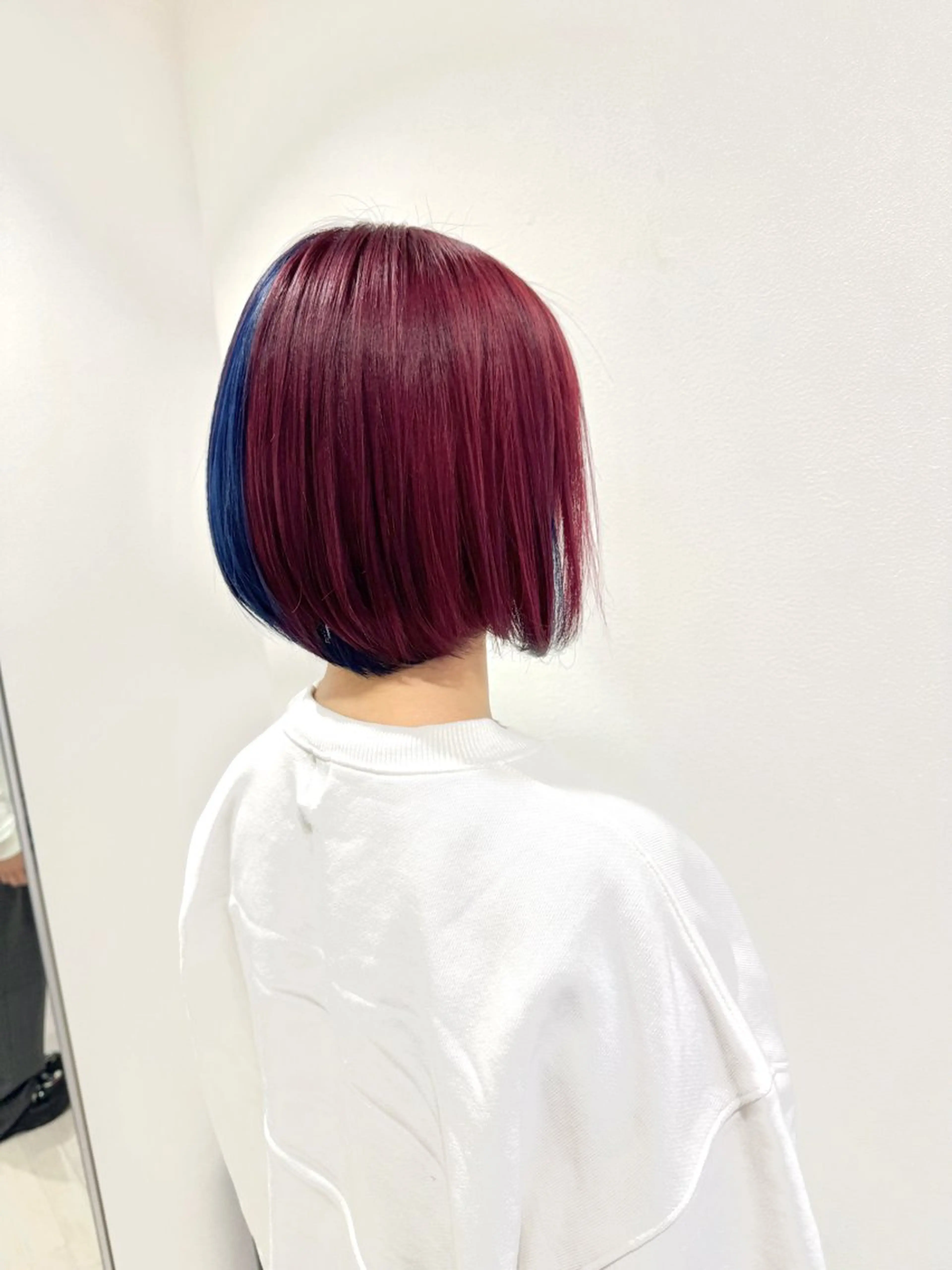 ショート カラー ヘアカラー 雅/ダブルカラー/ 白髪ぼかしハイライトのヘアスタイル