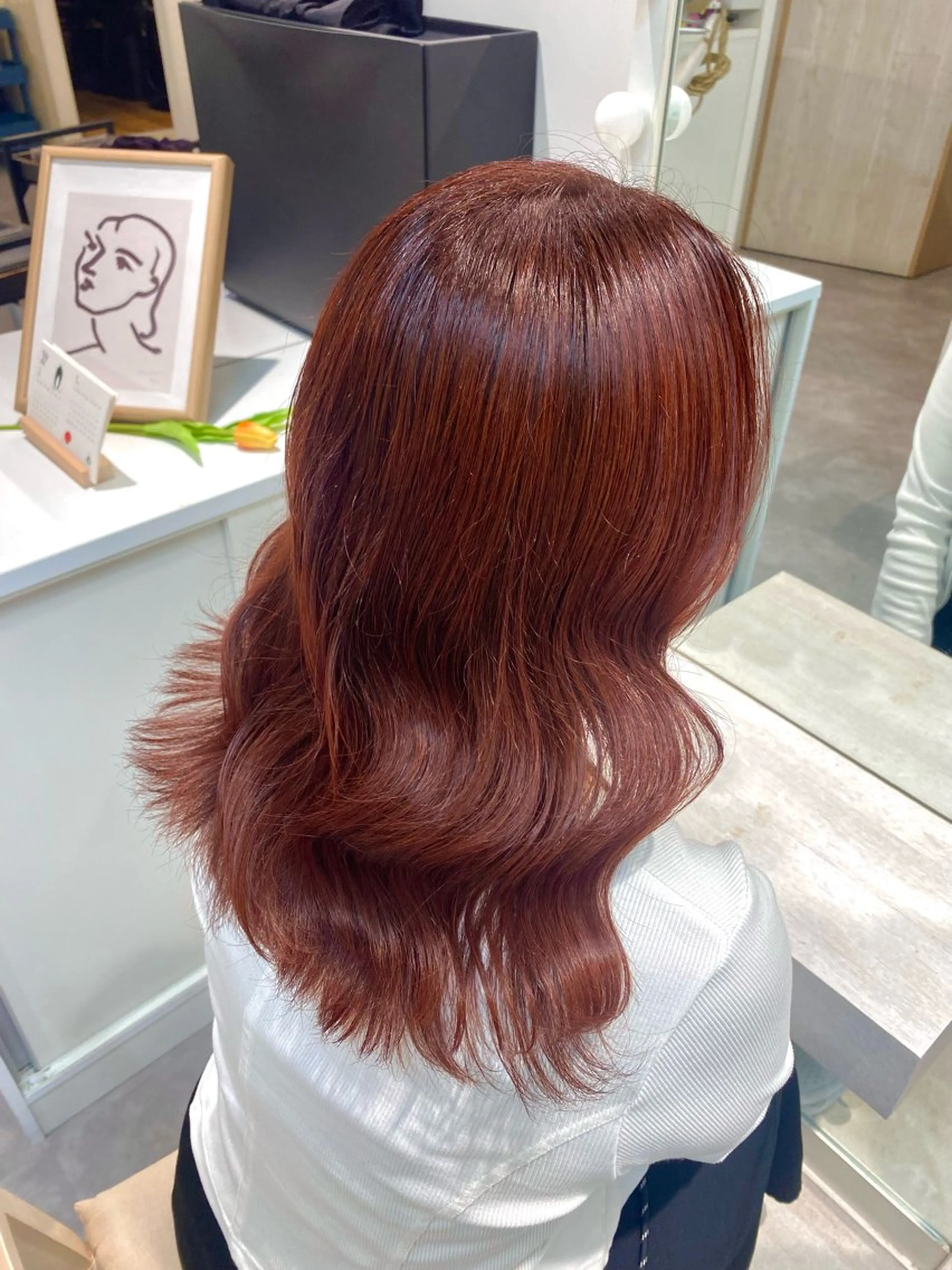 セミロング ヘアカラー CARE神戸店所属・SAKI /カラー/神戸/三宮のヘアスタイル