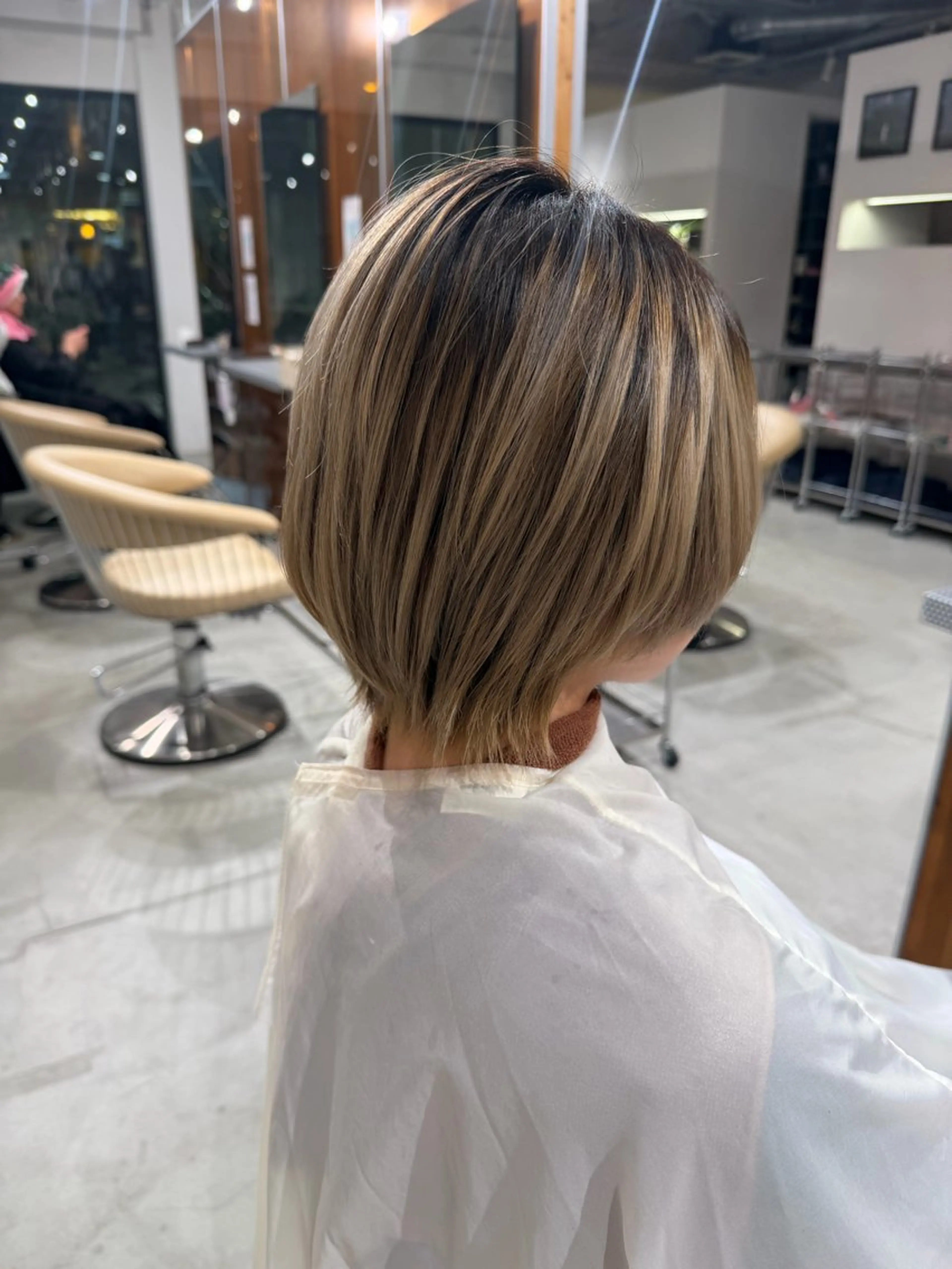 ショート ショートヘア ウルフカット カット ハイライト/ブリーチ /綾華のヘアスタイル