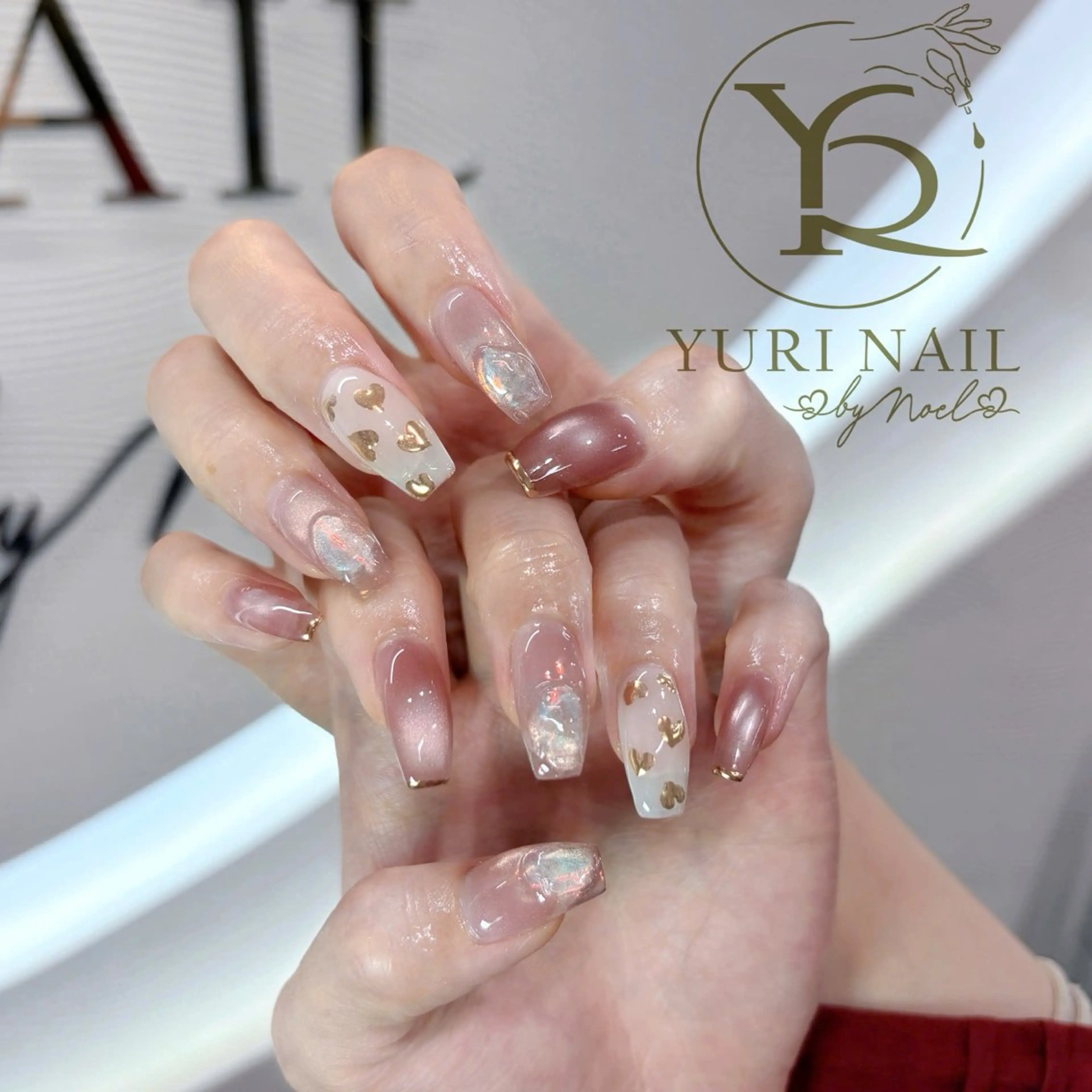 ネイル チークネイル フットネイル フレンチネイル グラデーション キラキラネイル ハンドネイル フットネイル ハンドケア YURI Nail Funabashiのネイルデザイン