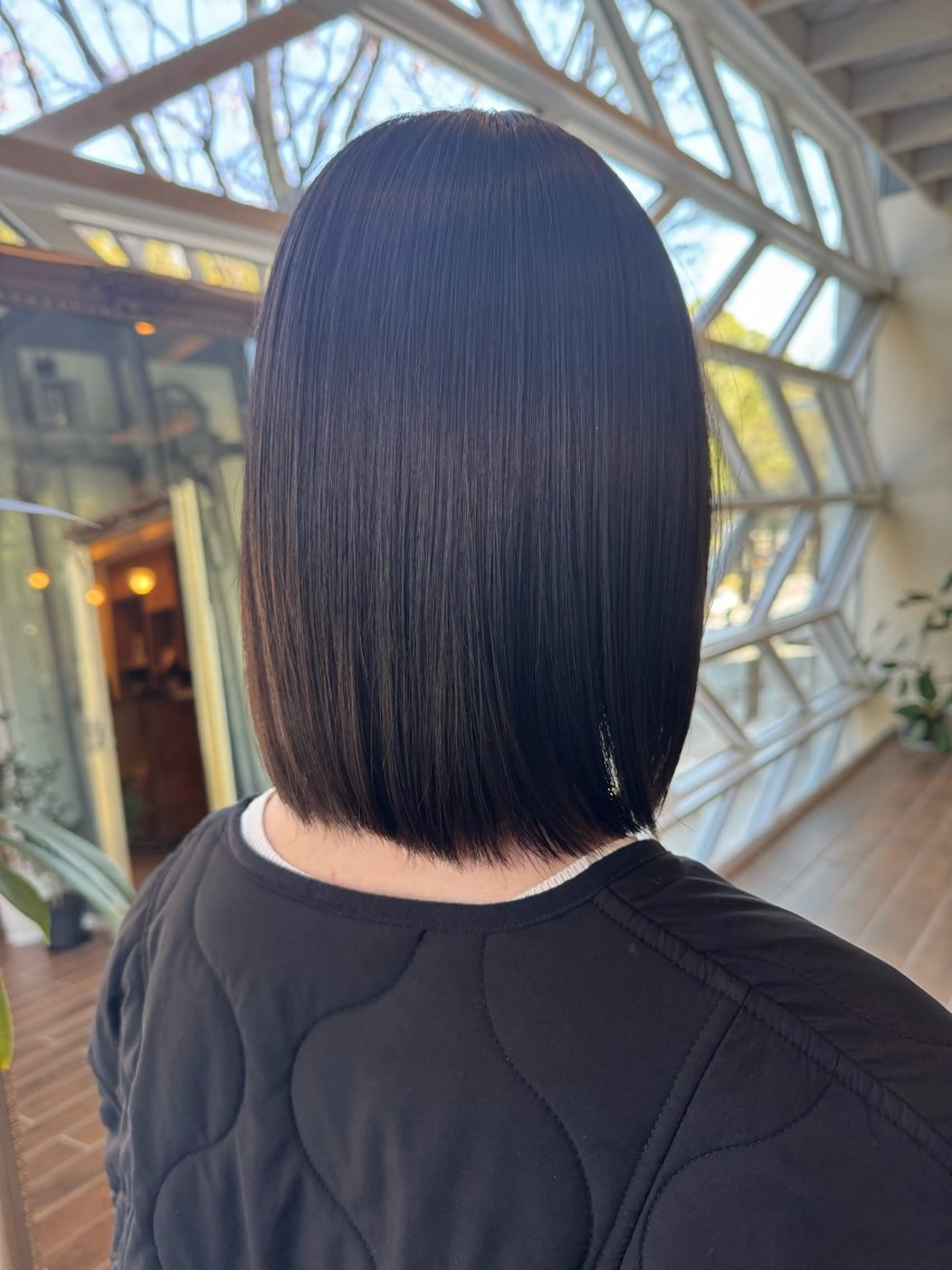 ミディアム 酸性ストレート 縮毛矯正 村上 輝のヘアスタイル