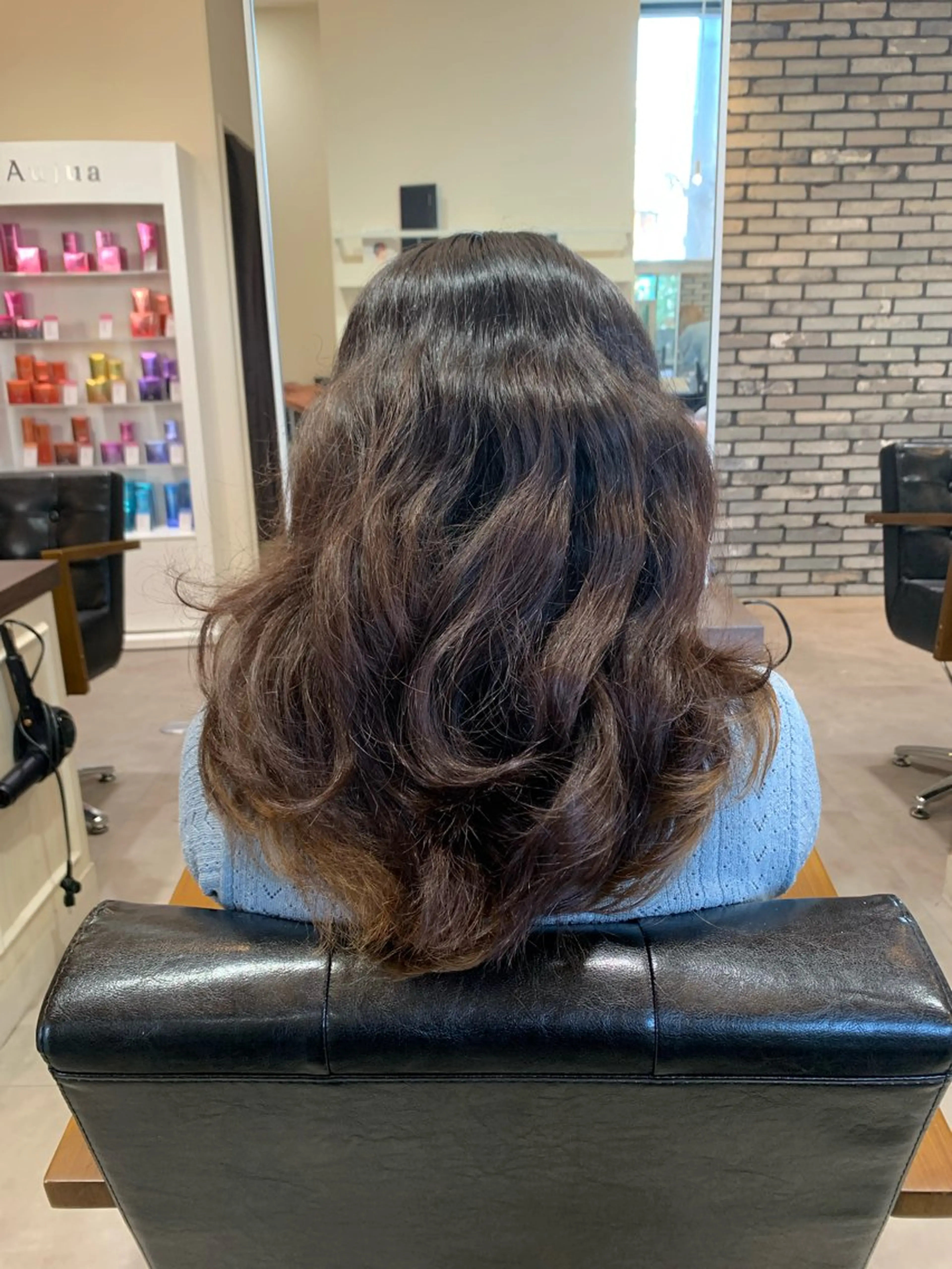 ロング カット 縮毛矯正 トリートメント 地毛風ストレート/ 髪質改善/榎本流行のヘアスタイル