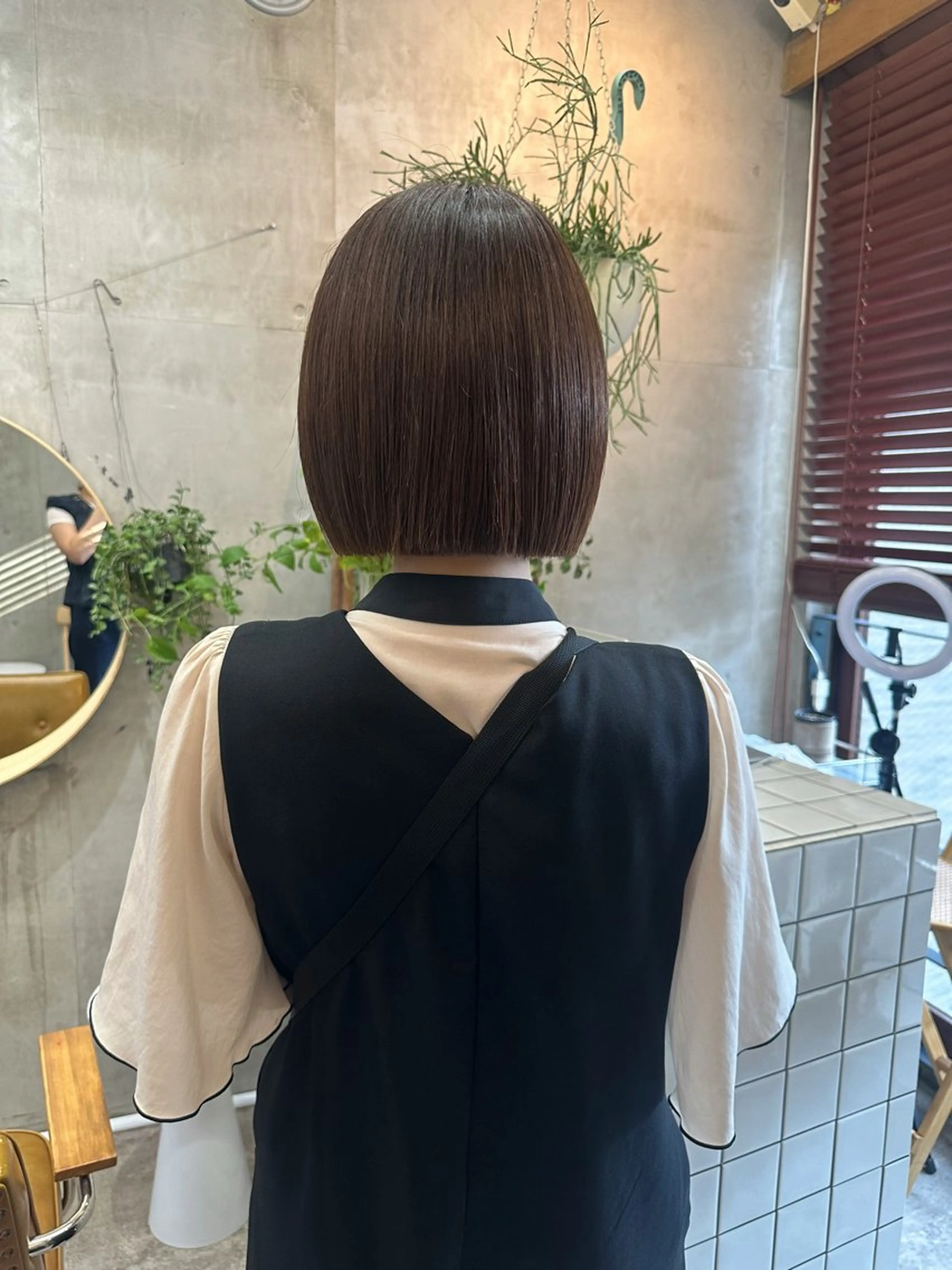 ショート カラー 切りっぱなしボブ ボブ カットモデル募集中 ／HARUKA🎀のヘアスタイル